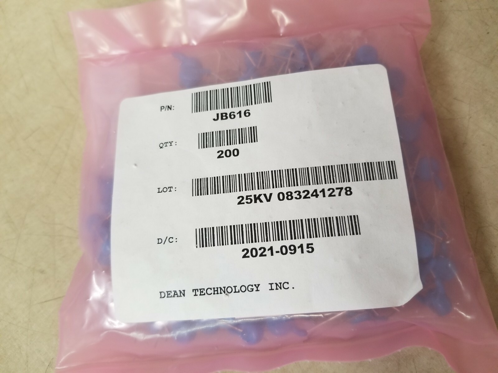 Lot of 200 - Dean Technology Varistor JB616 HVCA 225 15KV