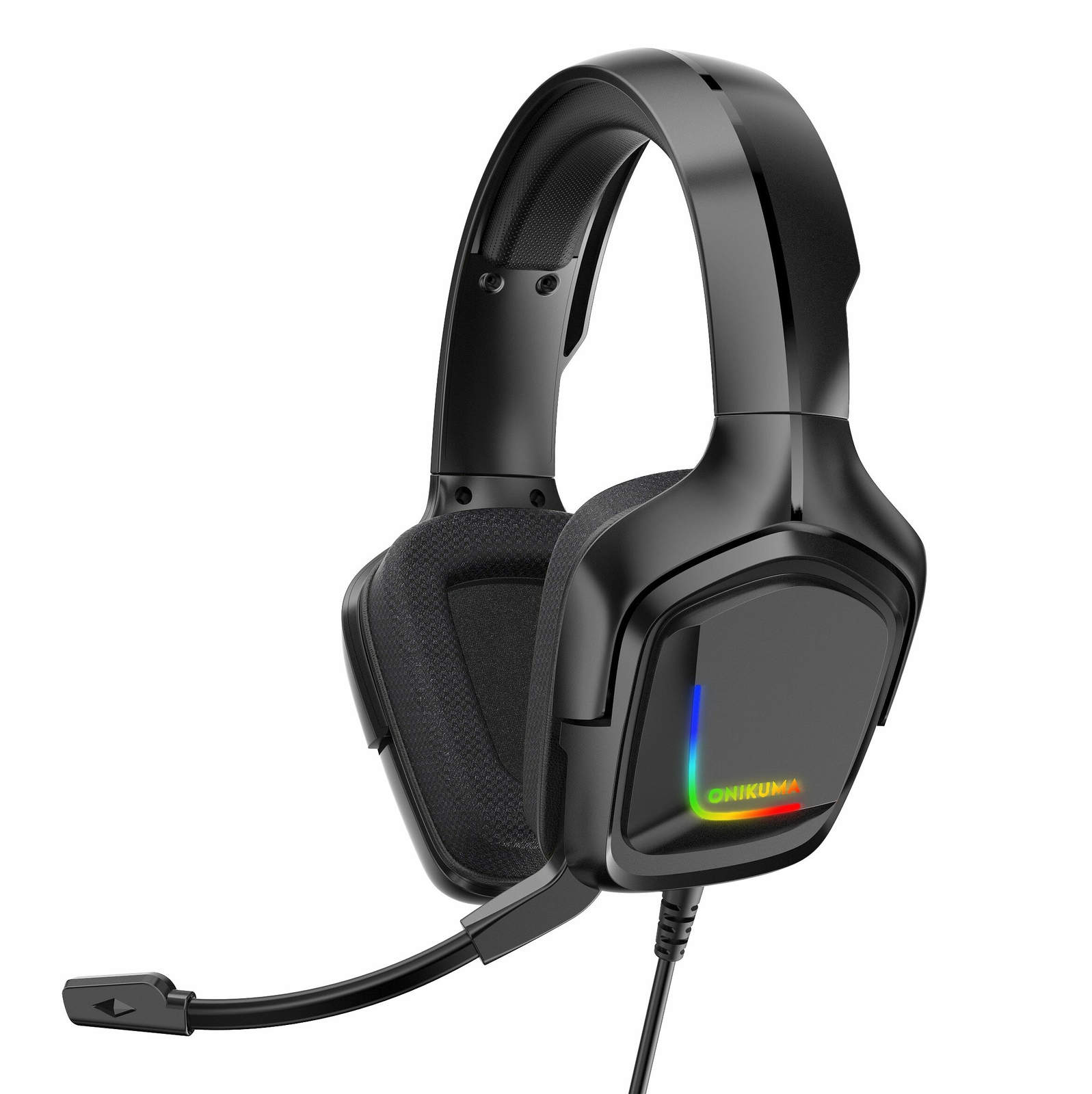 Gaming Headset Headphones with Noise Cancelling Mic Surround Sound Over-Ear RGB