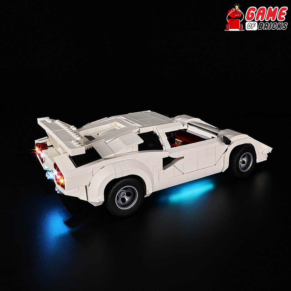 LED Light Kit for LEGO® Lamborghini Countach 5000 Quattrovalvole 10337 (Remote)