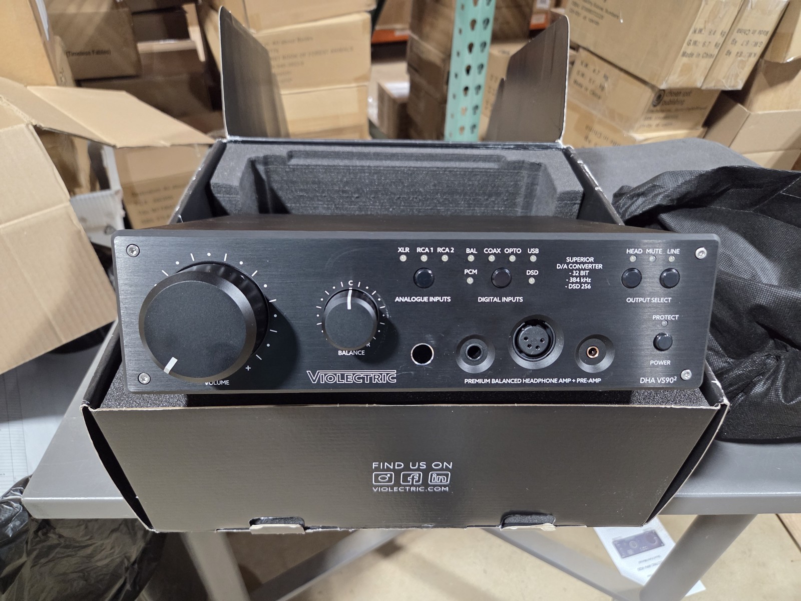 Violectric DHA V590 Headphone Amplifier and DAC - B-Stock