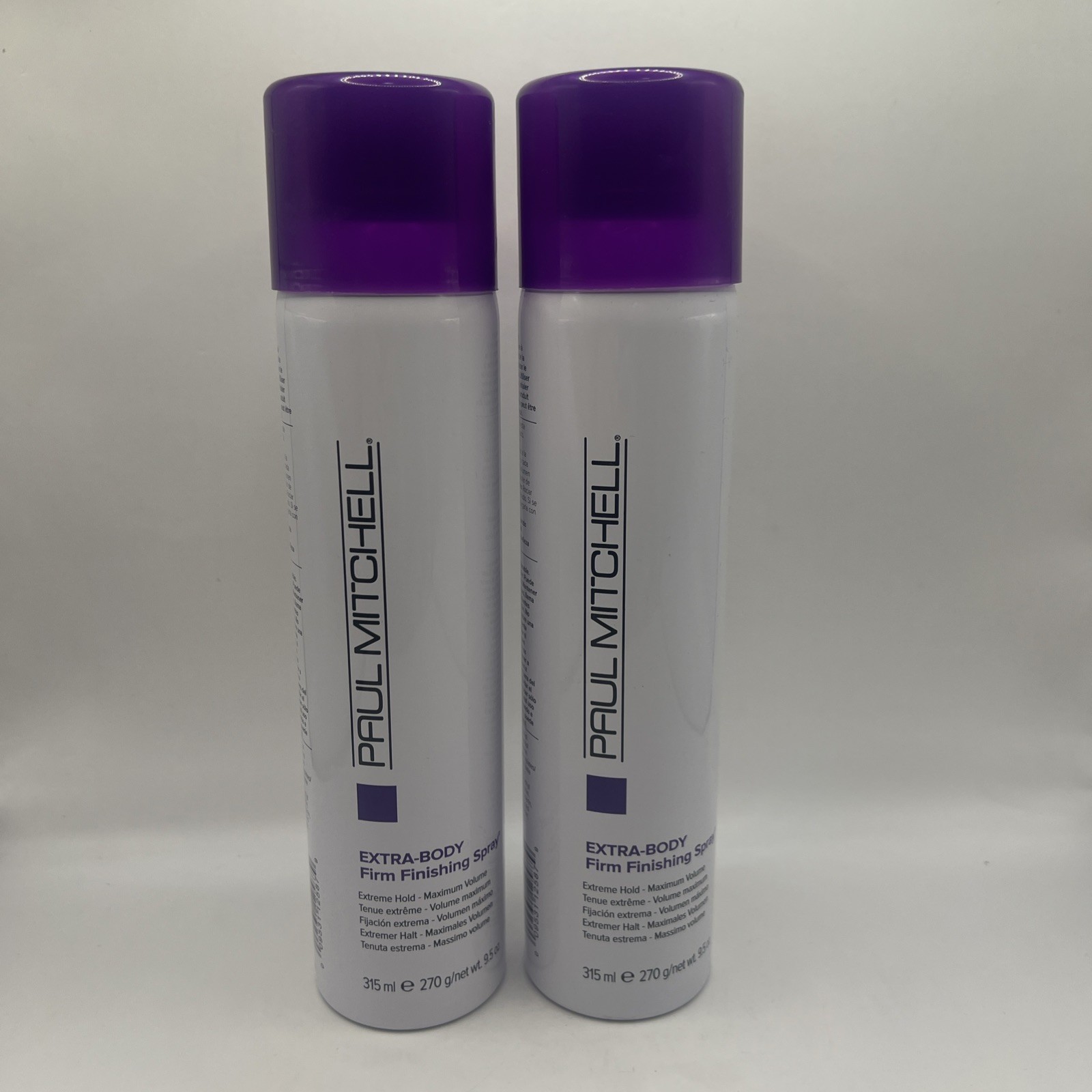 Paul Mitchell Extra Body Firm Finishing Spray 9.5 Oz Volume Hold Hair (pack 2)