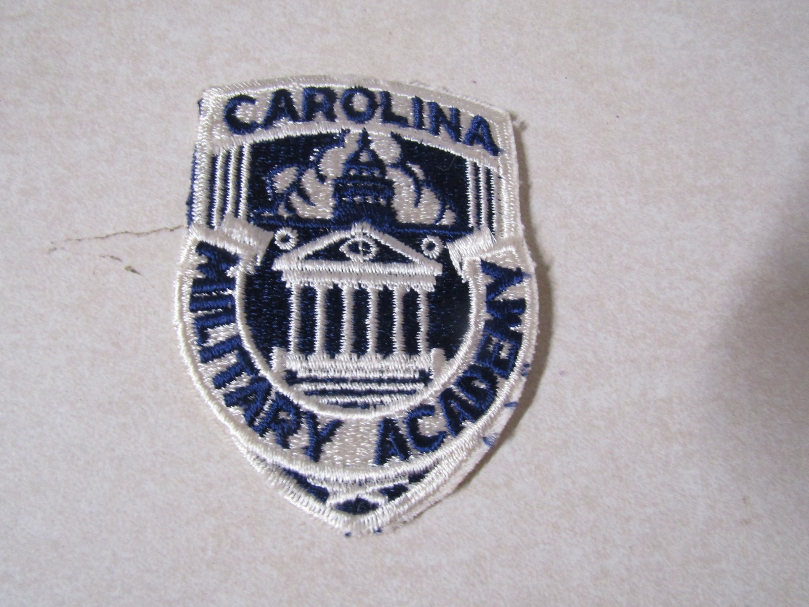 MILITARY PATCH CAROLINA MILITARY ACADEMY UNIVERSITY COLLEGE