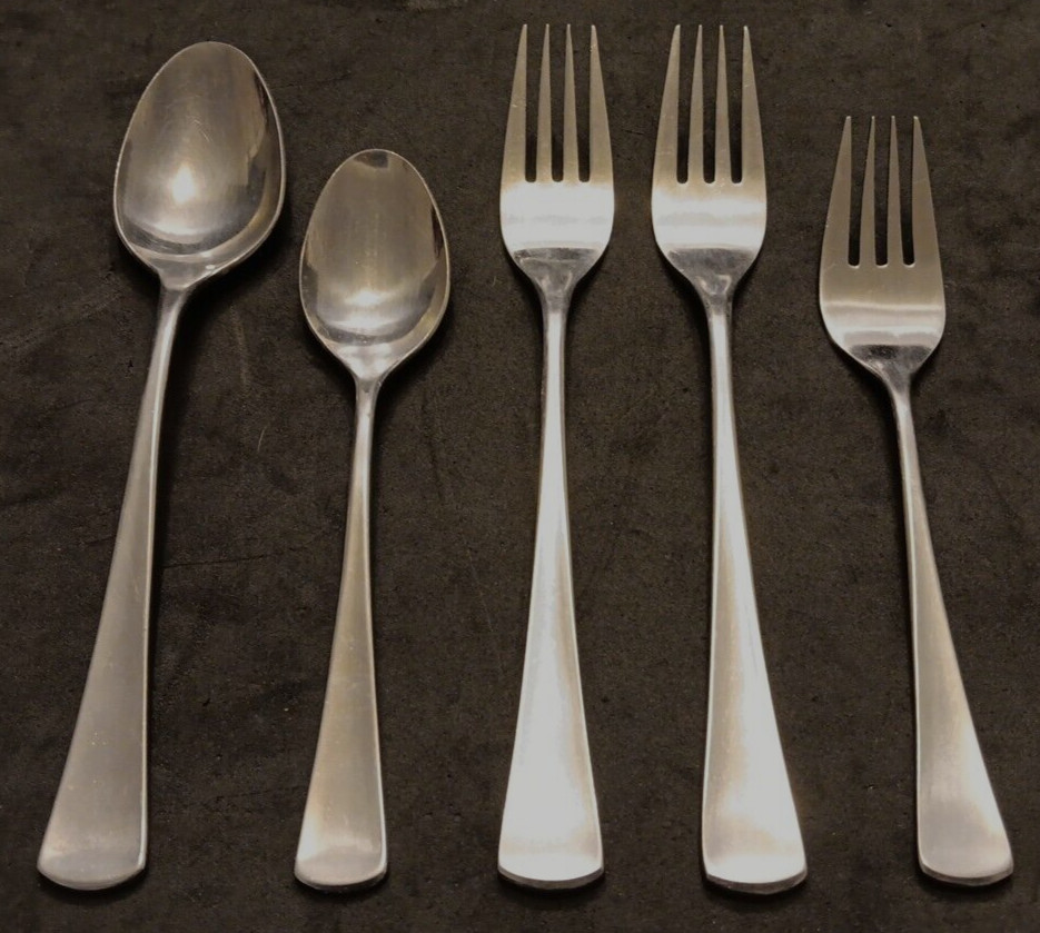 Lot Of 5 Imperial Mystique Stainless Mixed Flatware Piece Lot