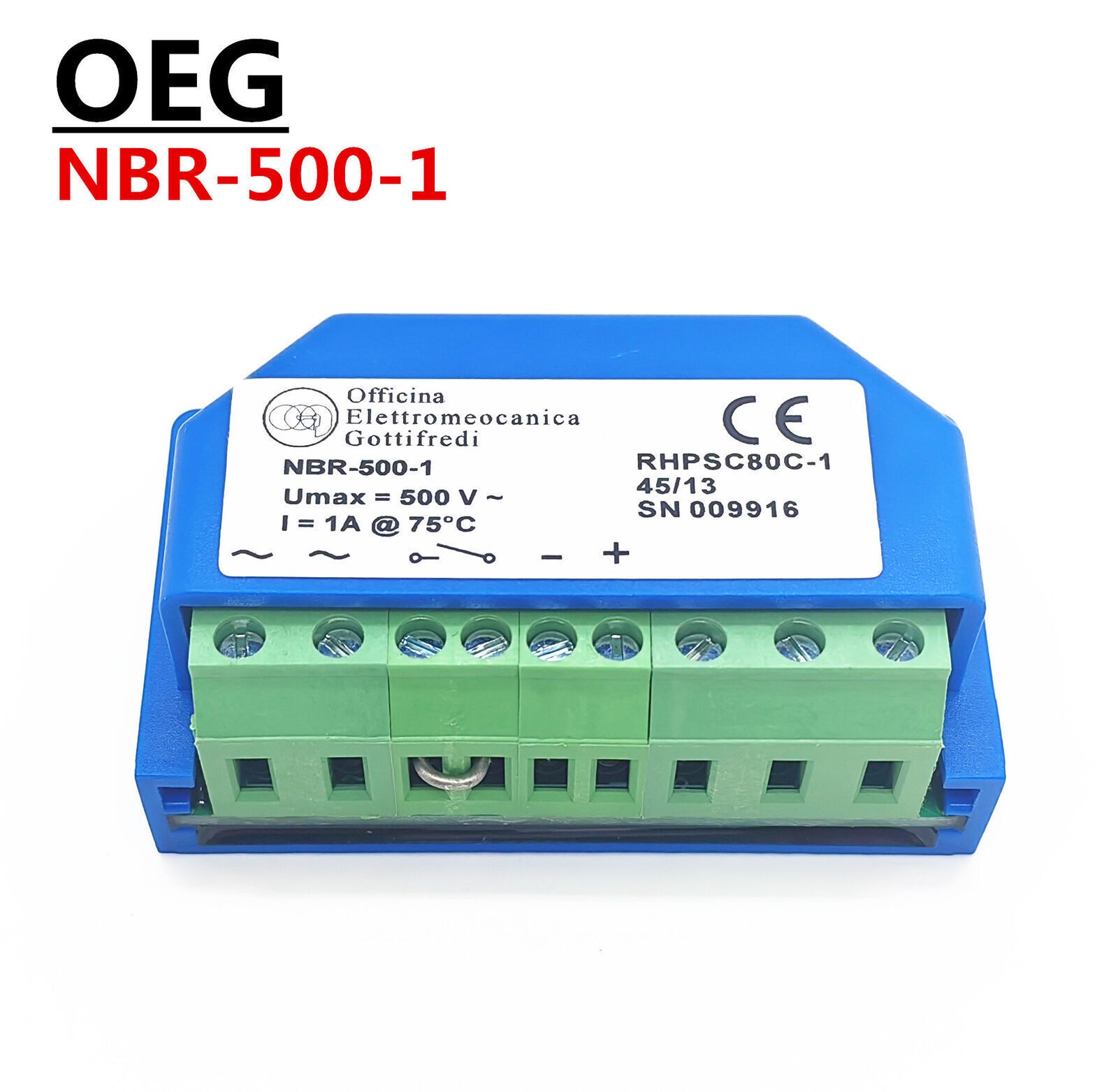 OEG Motor brake half-wave rectifier NBR-500-1 brake module U=500V, I=1A