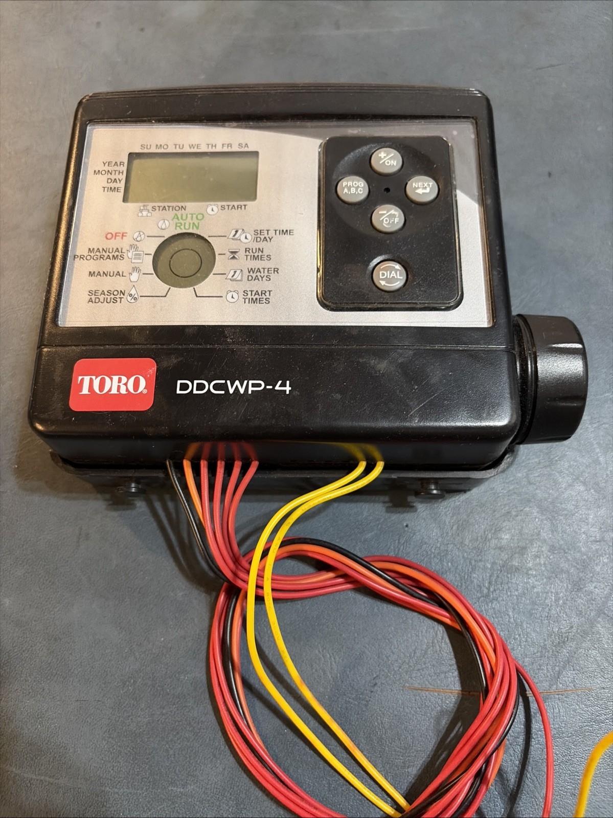 Toro DDCWP 4 Station 9V Battery Operated Controller No Box/Manual FREE SHIPPING