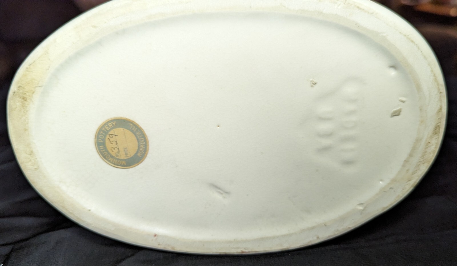 Vintage Monmouth Pottery Madonna Mother Mary White Planter #359