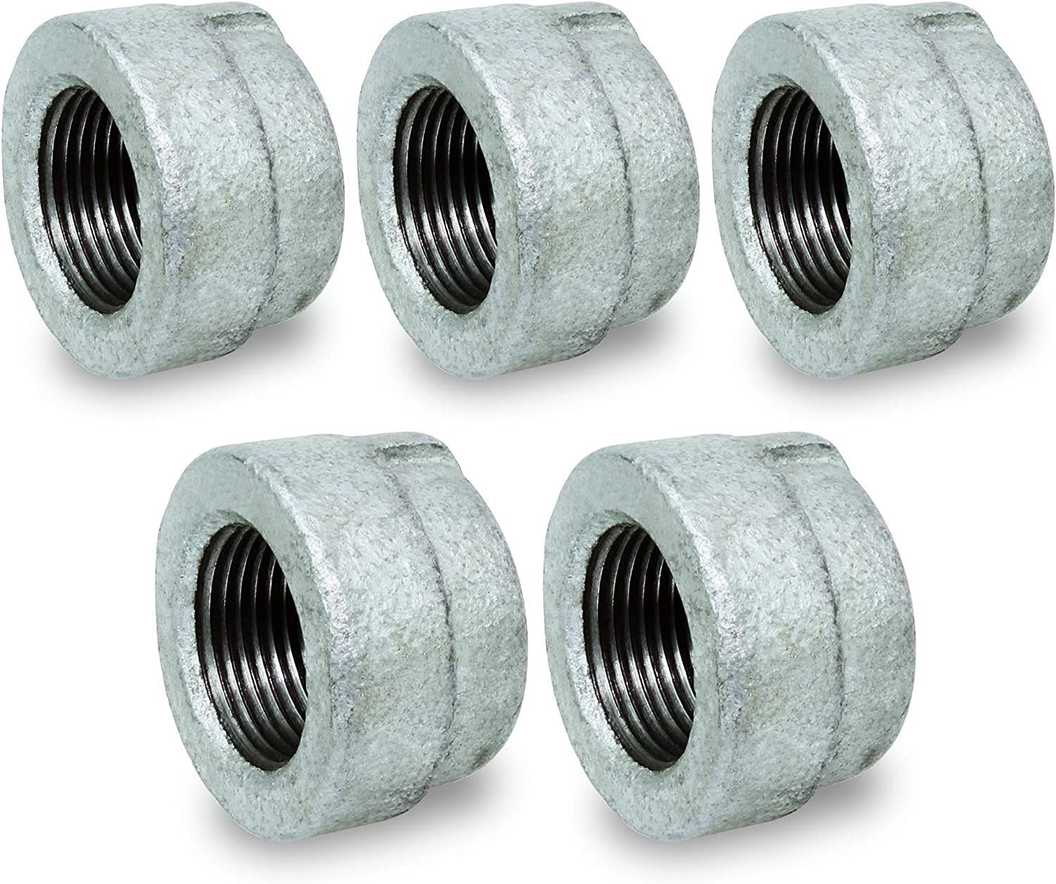 1/4" FIP Galvanized Malleable Iron Pipe Cap for 300 lb Applications, Extra Heavy