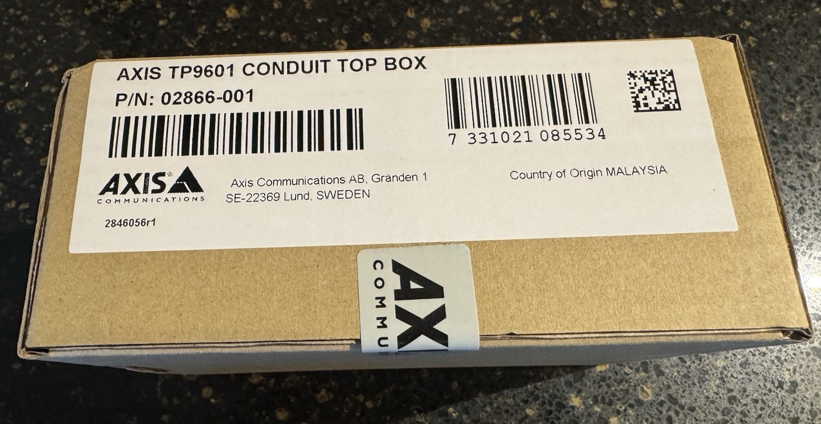 Axis TP9601 Top Conduit Back Box White Factory Sealed