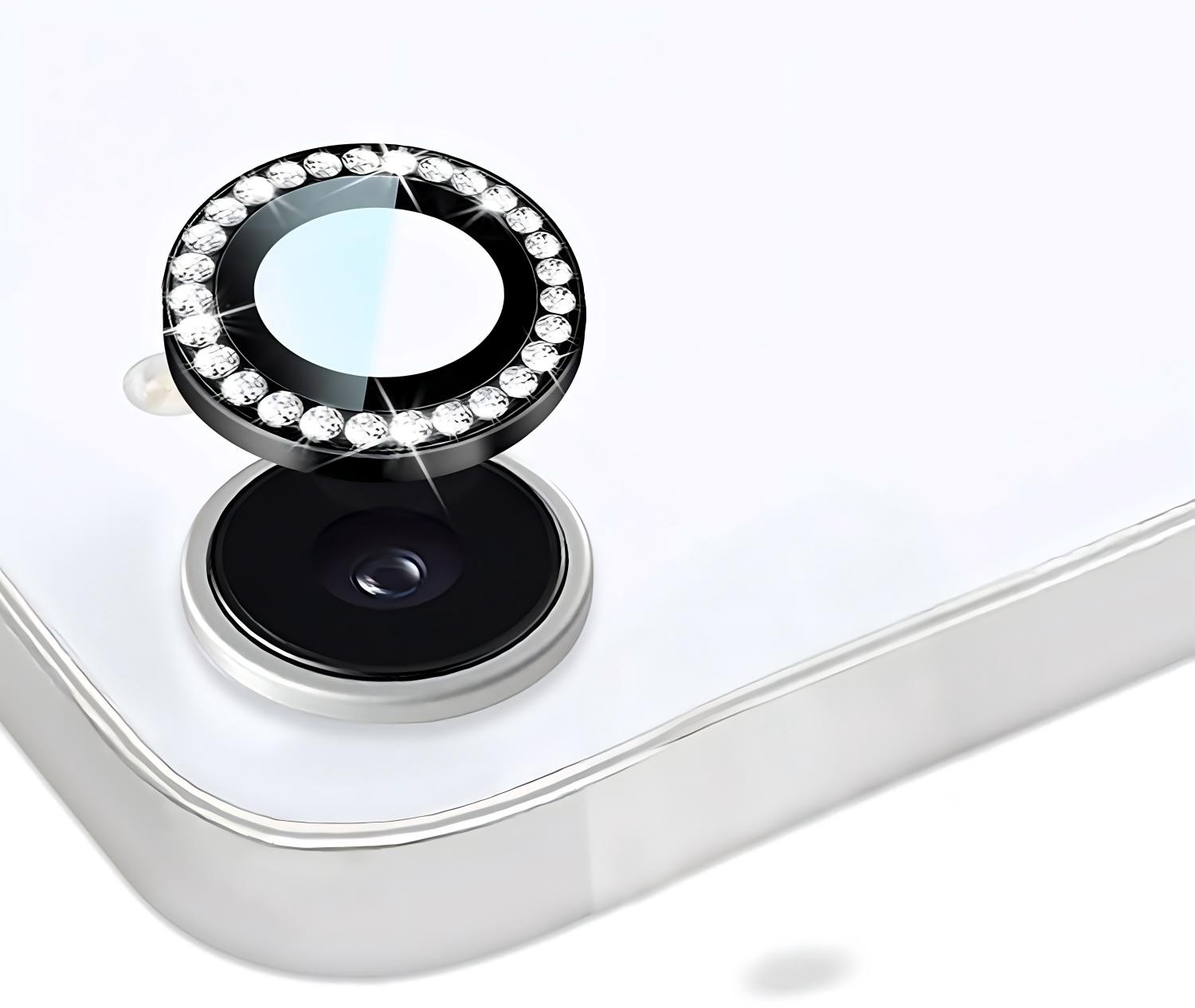 For Apple iPhone 17E /16E Bling Diamond Camera Lens Protector Tempered Glass