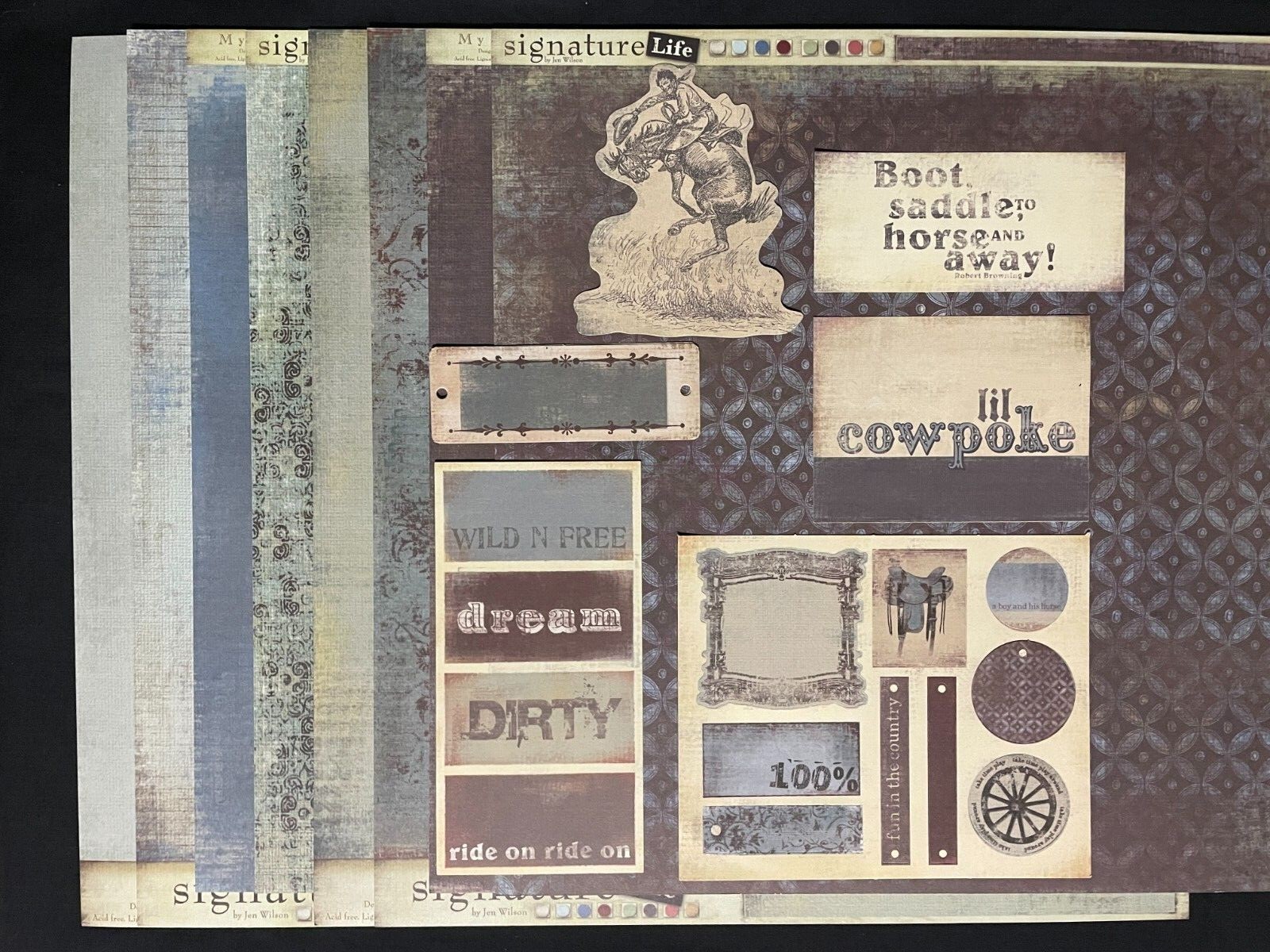 MME "EVERY DAY" BOY 12X12 DS HEAVY PAPERS AND TAGS