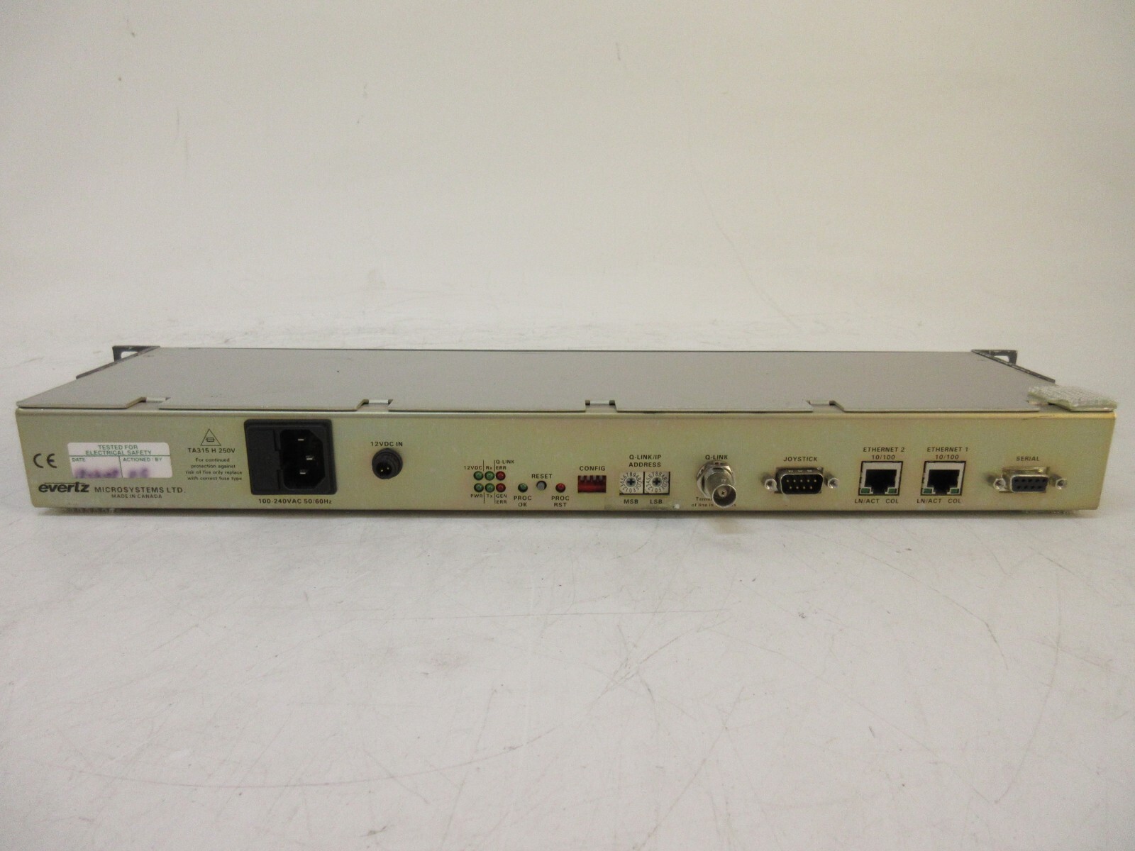 Evertz CP-1000E Intelligent Router Control Panel Routing Switch CP1000E