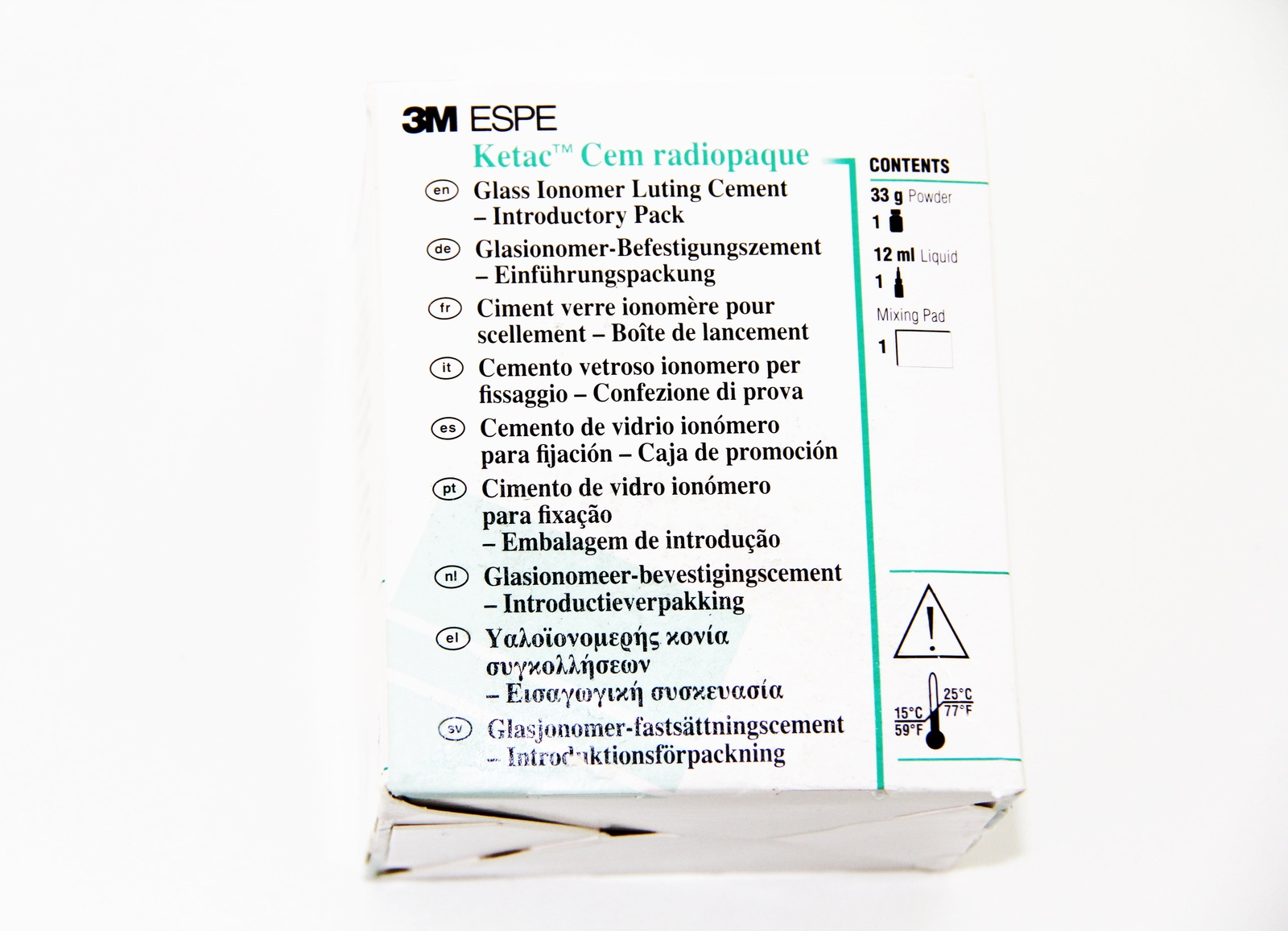 3M ESPE 37200 Ketac Cem Radiopaque Glass Ionomer Luting Cement Introductory Pack
