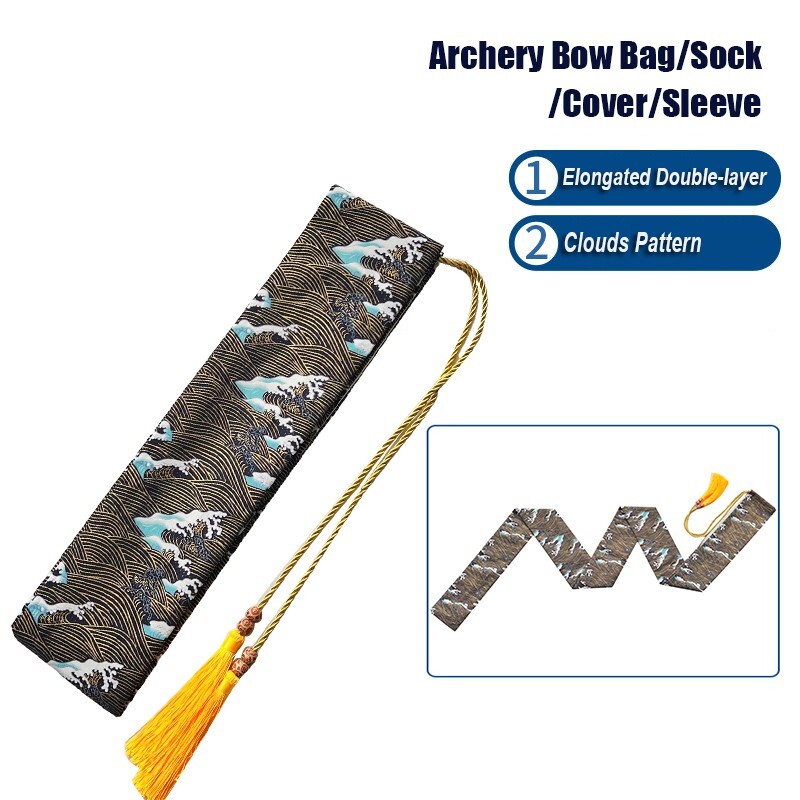Cotton Archery Bow Bag Sock Longbow Recurvebow Compound Cover Sleeve 150 200 cm