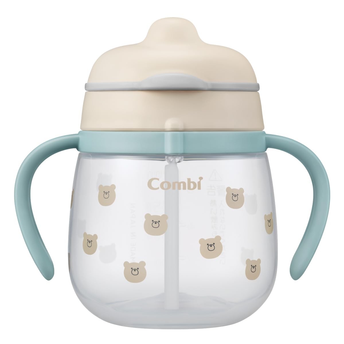 Combi Raku Mug First Straw 240 Q Bear from around 4 months old