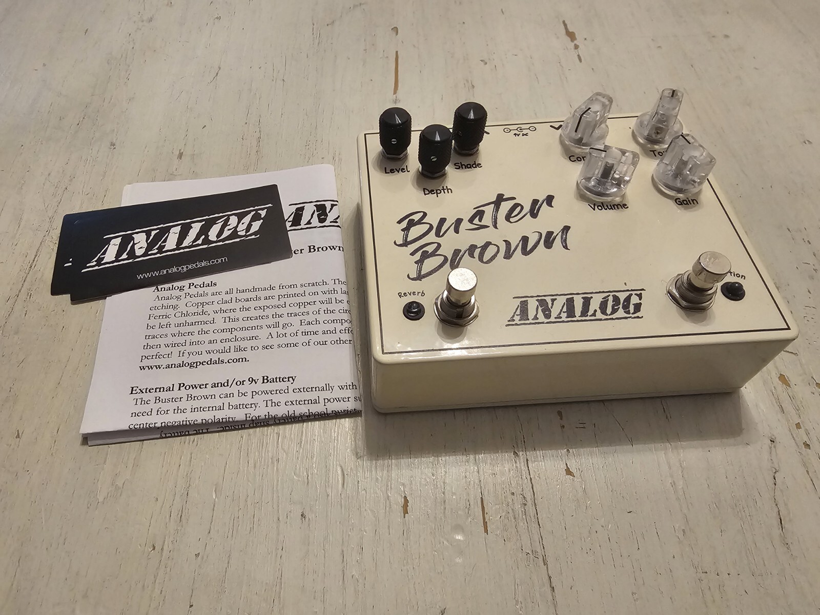 Analog Buster Brown Reverb Overdrive Tube Overdrive Clean Boost Distortion SHIPW