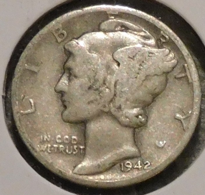 Silver Dime - Mercury - 1942-D [435]