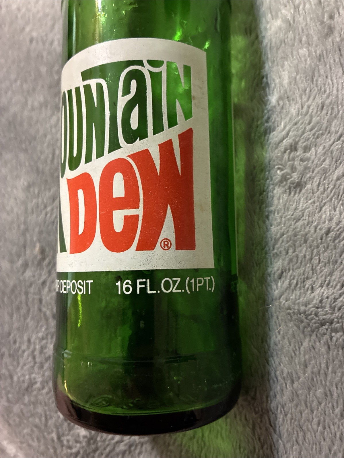 Vintage Mountain Dew Acl 16oz Soda Bottle 1977 Date Code 👀