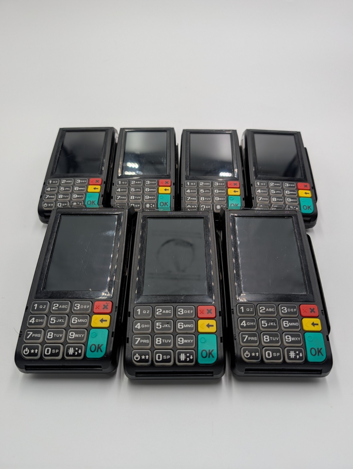Dejavoo Z9 Payment Terminals - Lot of 7 VEGA3000 Powers On Core Menu As Is Parts