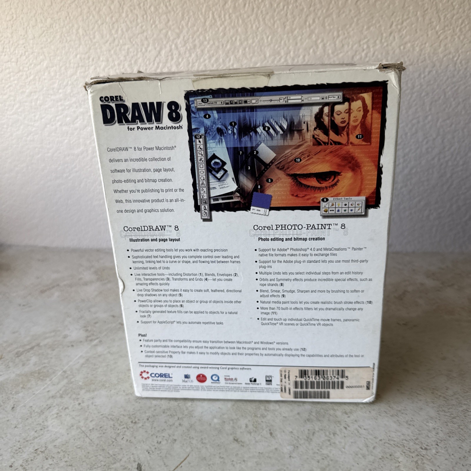 Corel Draw 8 Power Macintosh Software Complete CDs & User Manuals