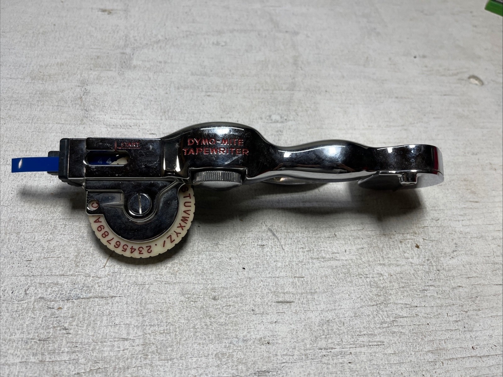 Vintage Dymo-Mite Tapewriter Label Maker with Extra Label Rolls
