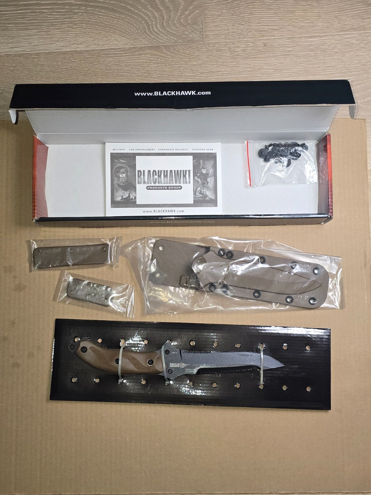 NEW Blackhawk BH15NE10CT Nightedge Allen Elishewitz Combat Knife Coyote 1085C