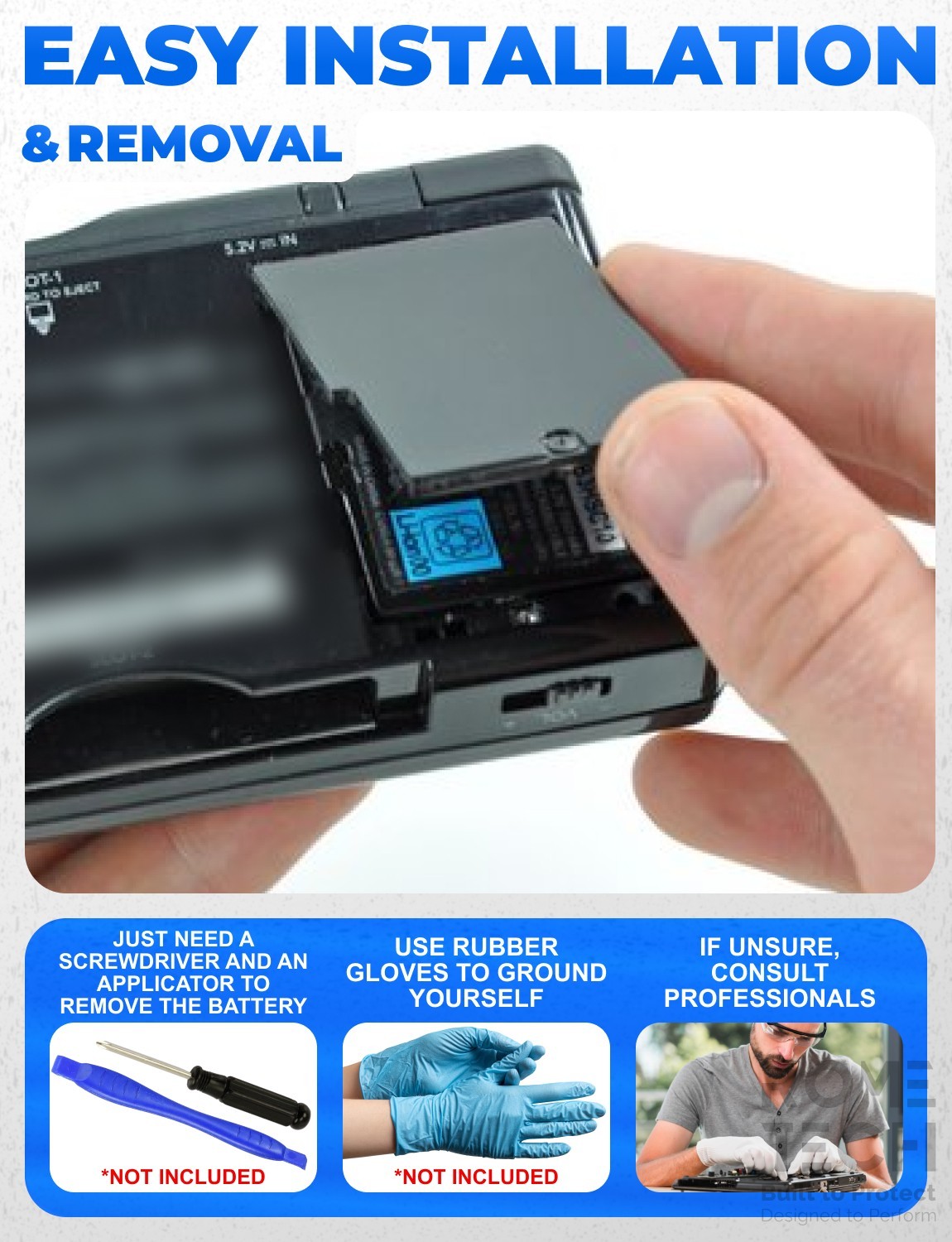 Replacement Internal Rechargeable Battery for Nintendo DS Lite NDSL Handheld