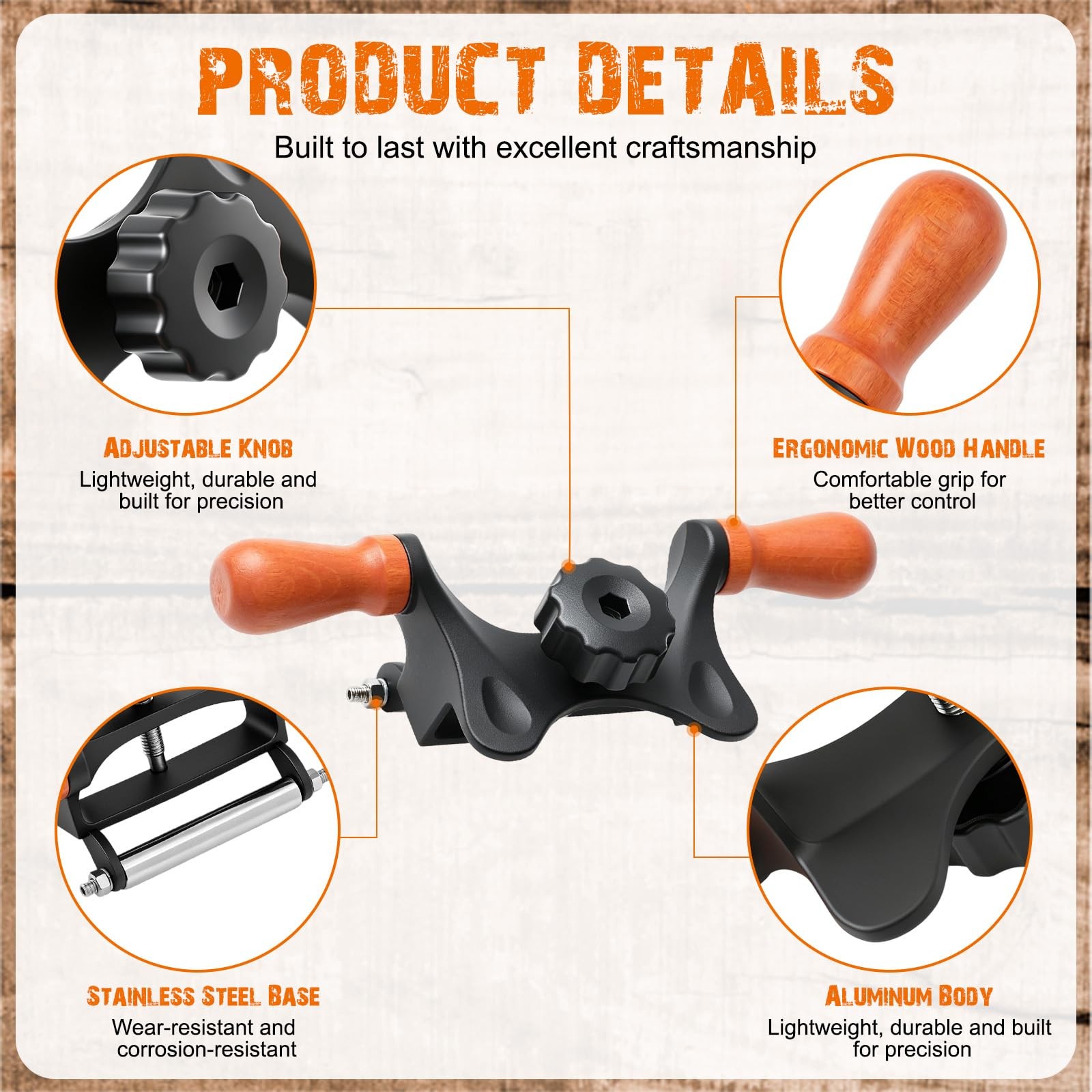 Ergonomic Honing Guide Sharpening Jig, Labor-saving Chisel & Plane Blade Hold...