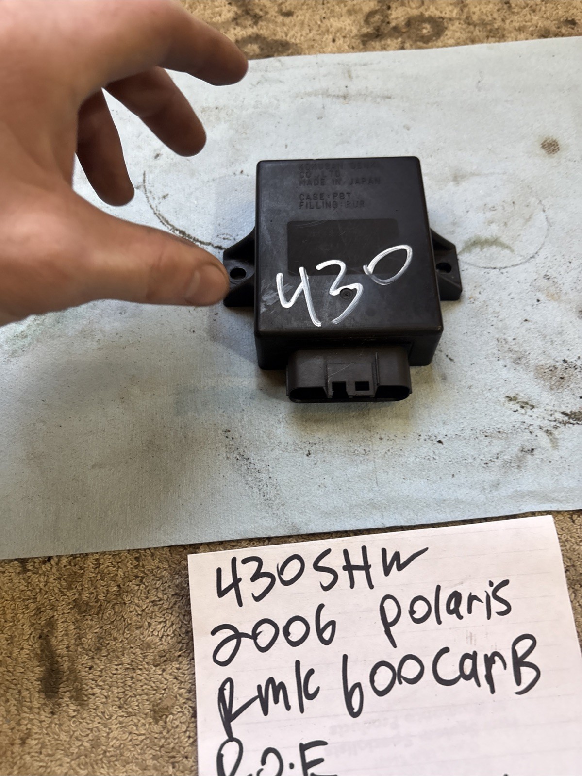 2006 Polaris RMK 600 computer ECU brain’s 430