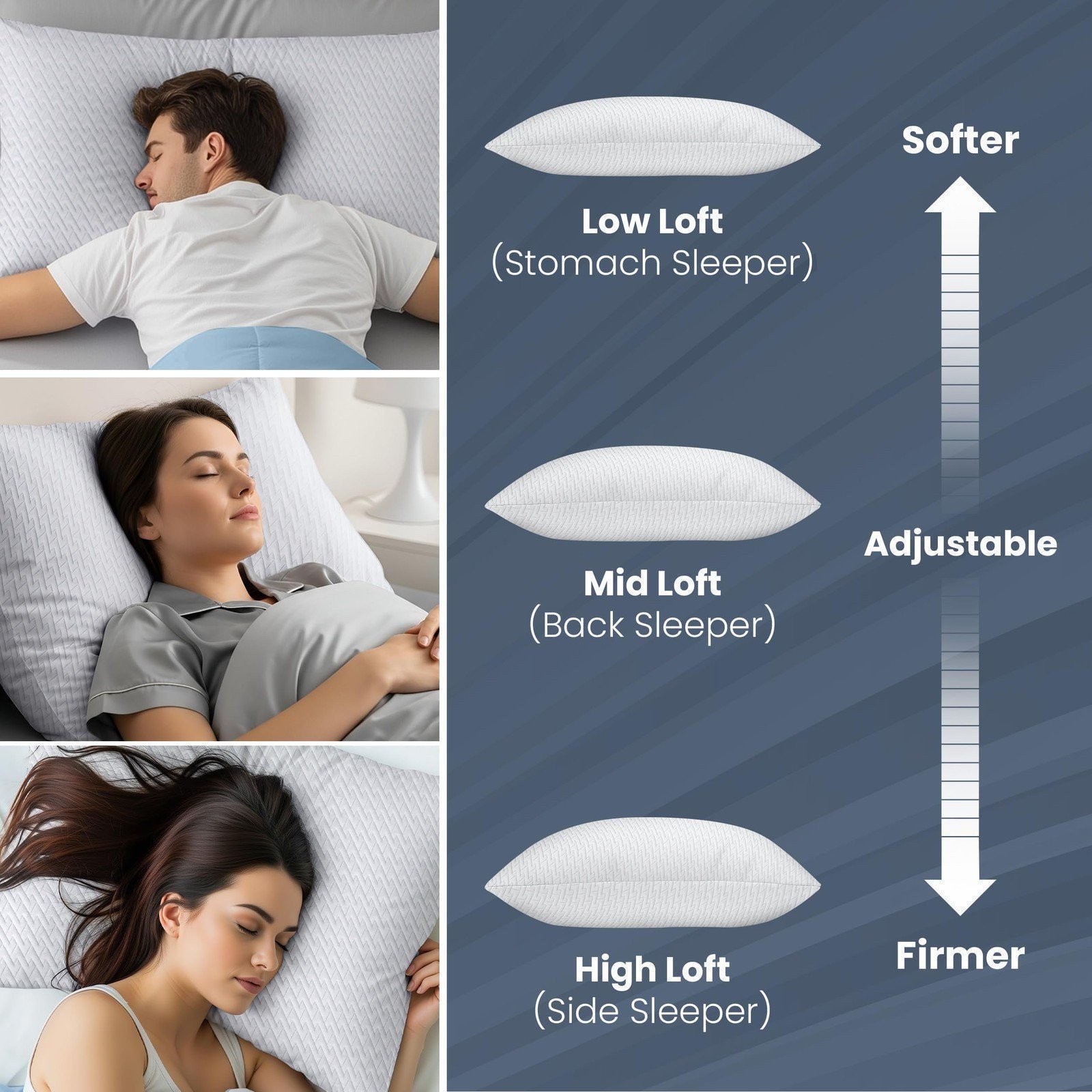 Utopia Bedding Shredded Memory Foam Pillows (King), Cooling Adjustable Bed...