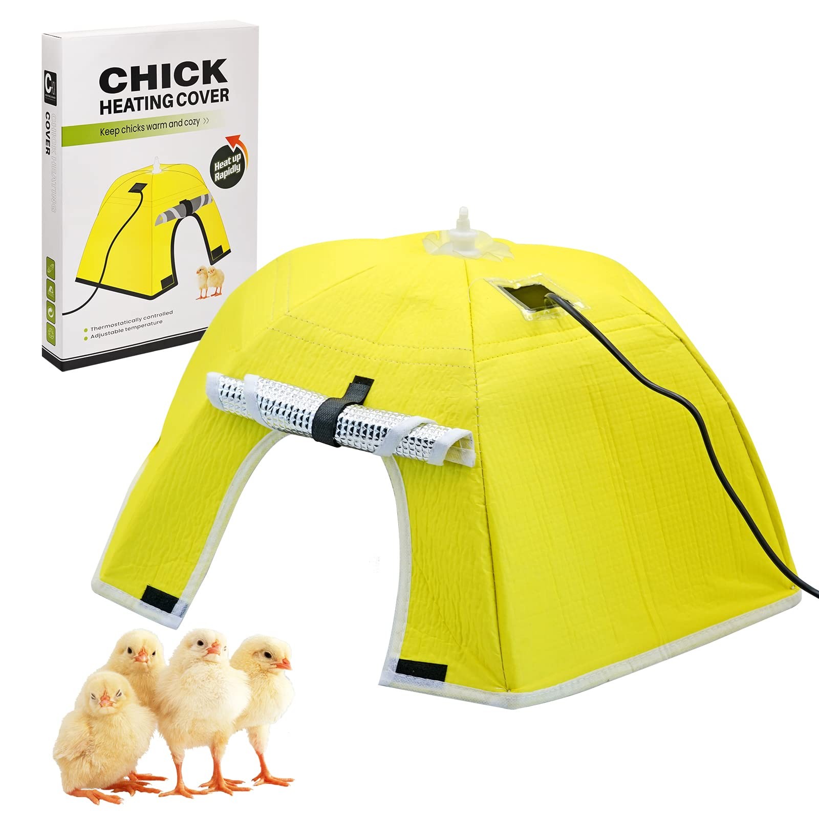 Chicken Brooder Box for Chicks Plate Chick Heater Warmer yellow