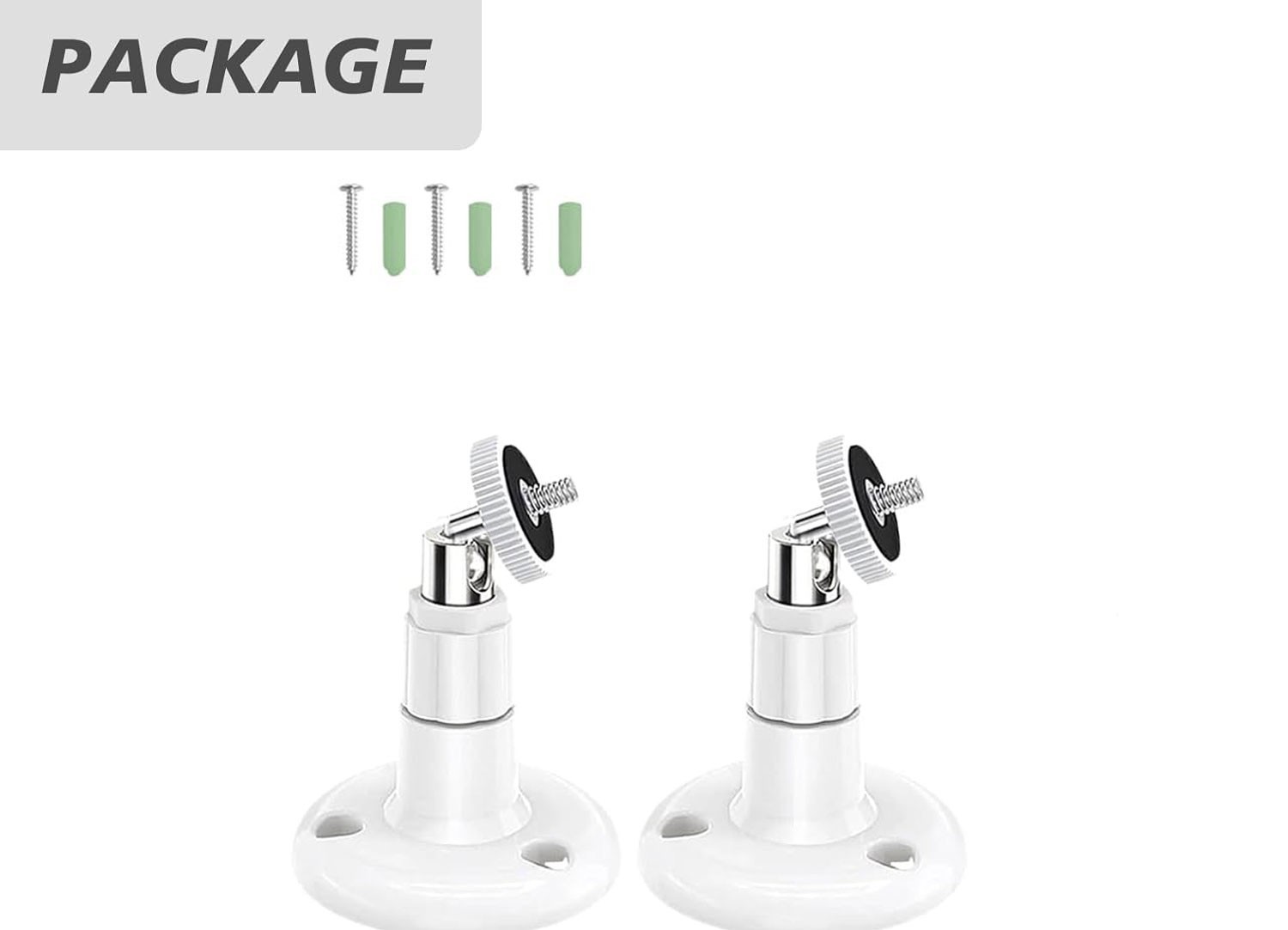 2 Pack Wall Mount for SimpliSafe Outdoor Security Camera, 360° Rotation Bracket