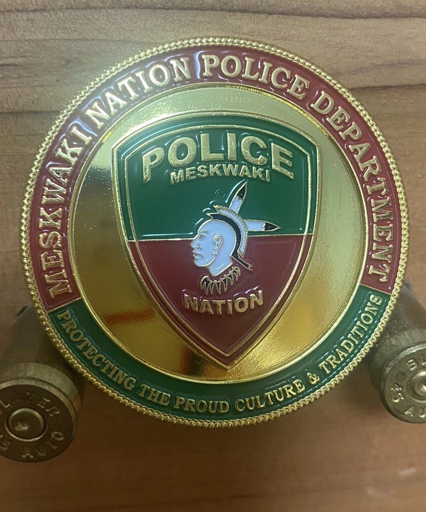 Police Challenge Coin Meskwaki Nation Iowa Tribal Law Enforcement LEO LE Tama