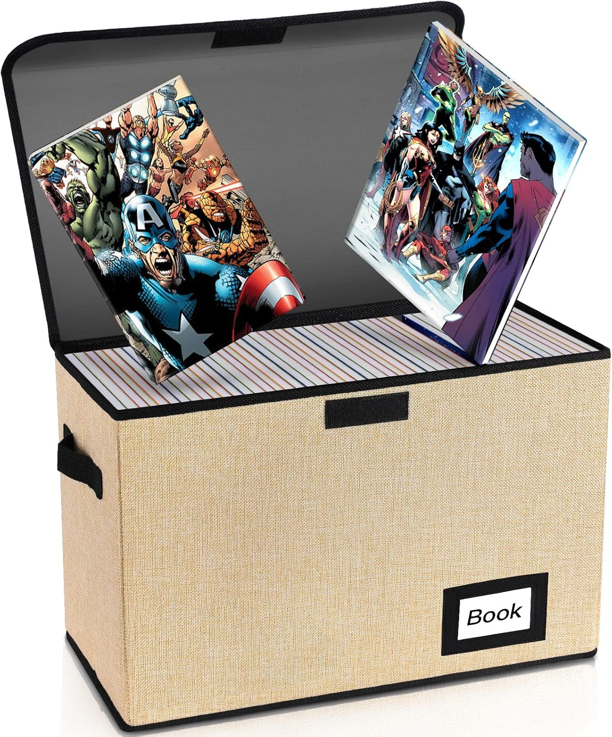 Collection Comic Book Storage Box 15.8" X 7.8" X 11.8", Collapsible Comic Short