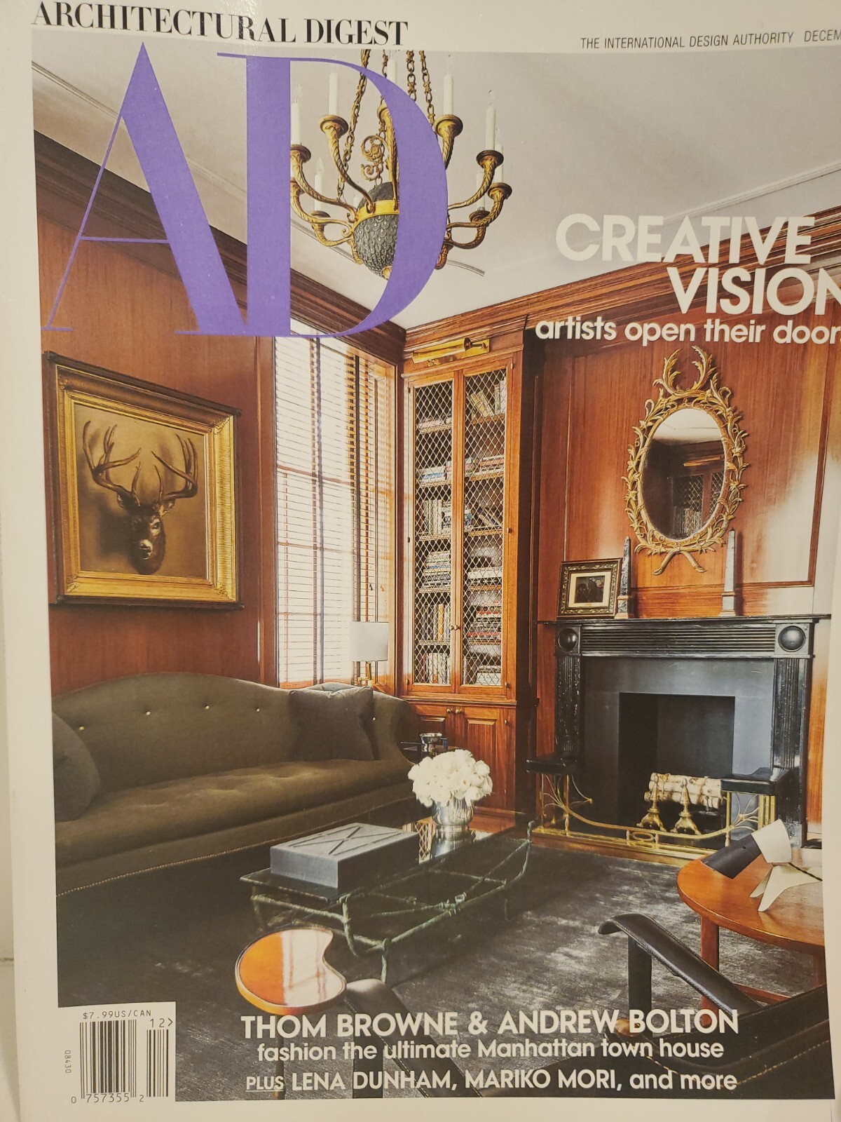 AD - Architectural Digest Magazine Dec. 2022 Thom Browne & Andrew Bolton Mariko