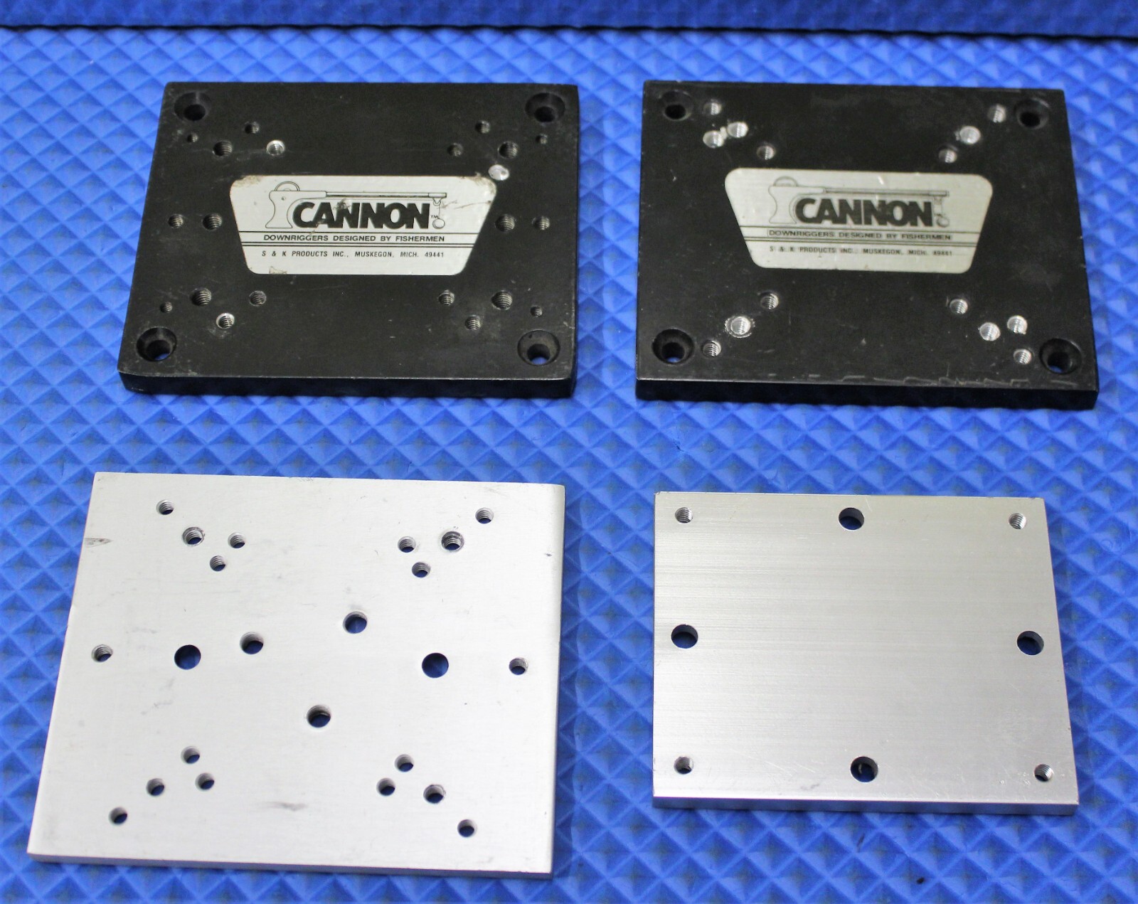 Assorted USED DOWNRIGGER ALUMINUM MOUNTING PLATE BASES CHOOSE YOUR ITEM!