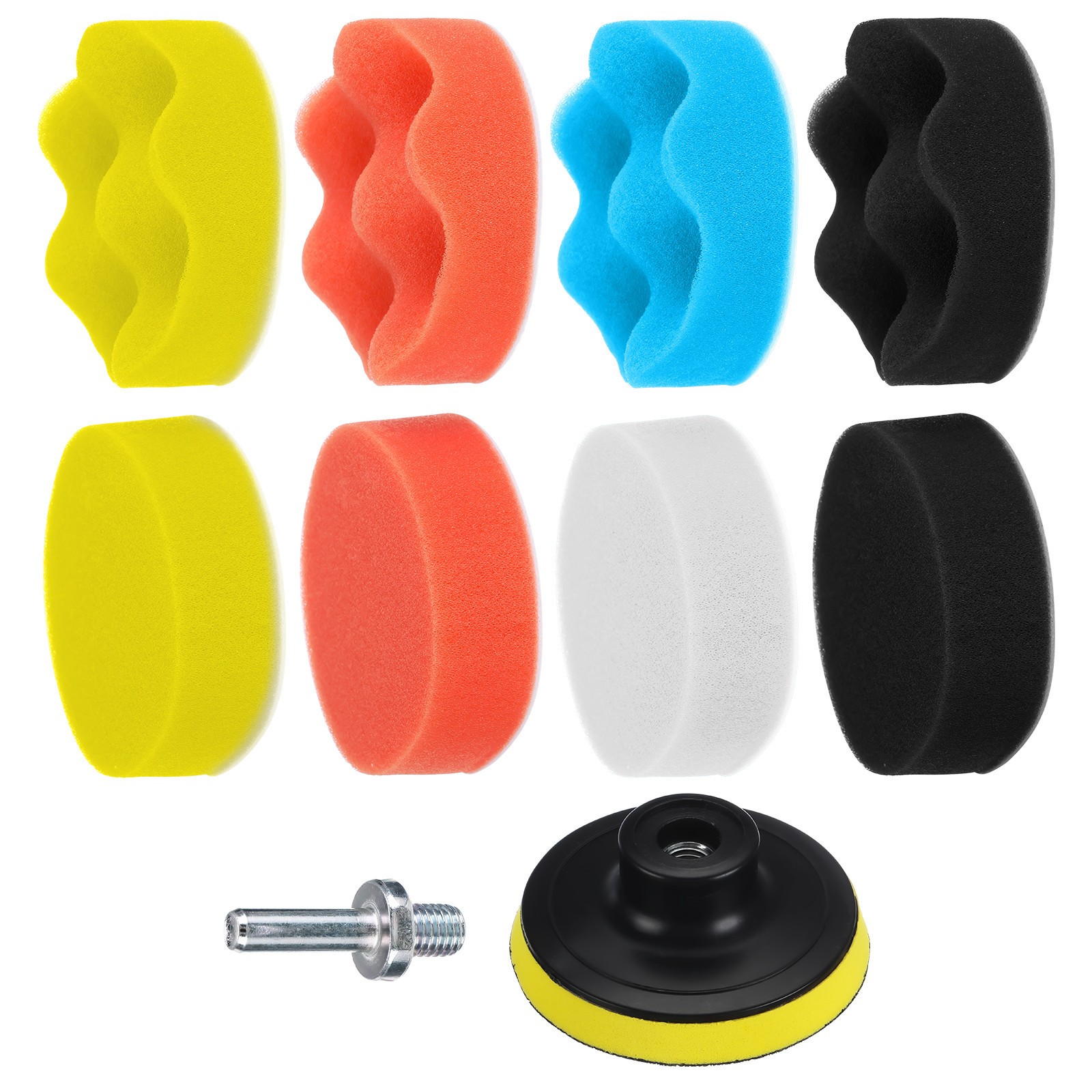 22 PCS 3 Inch Polishing Waxing Pad Sponge Buff Buffing Kit Set For Car Polisher