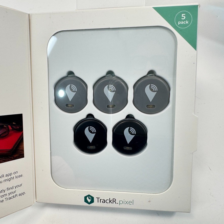 5-Pack TrackR pixel Bluetooth Tracking Device Keys|Phone Finder iOS/Android