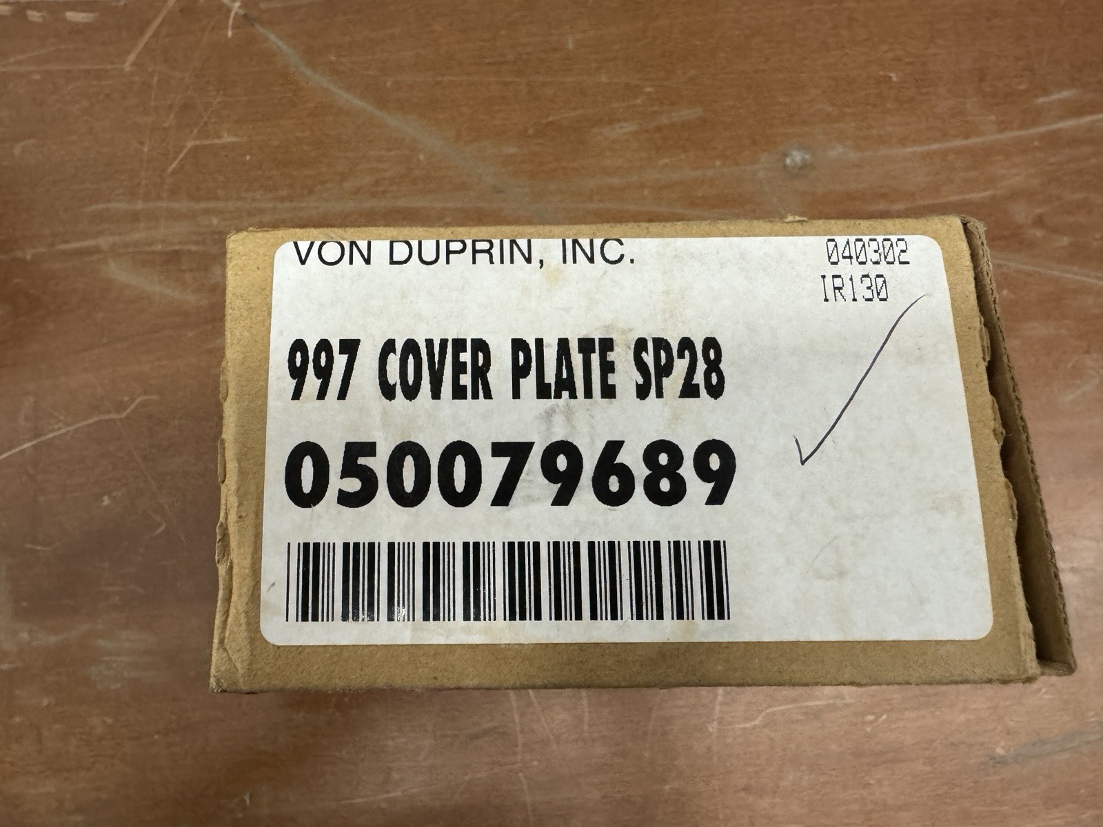 Allegion Von Duprin 997 Cover Plate SP28 Exit Device