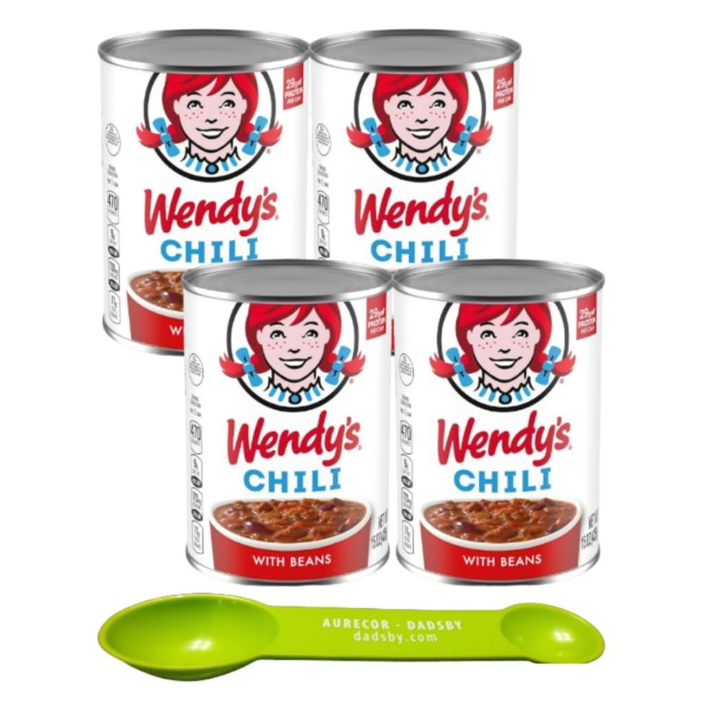 Wendy's Original Chili with Beans, Canned Chili, 15 oz bundle 15 ounces