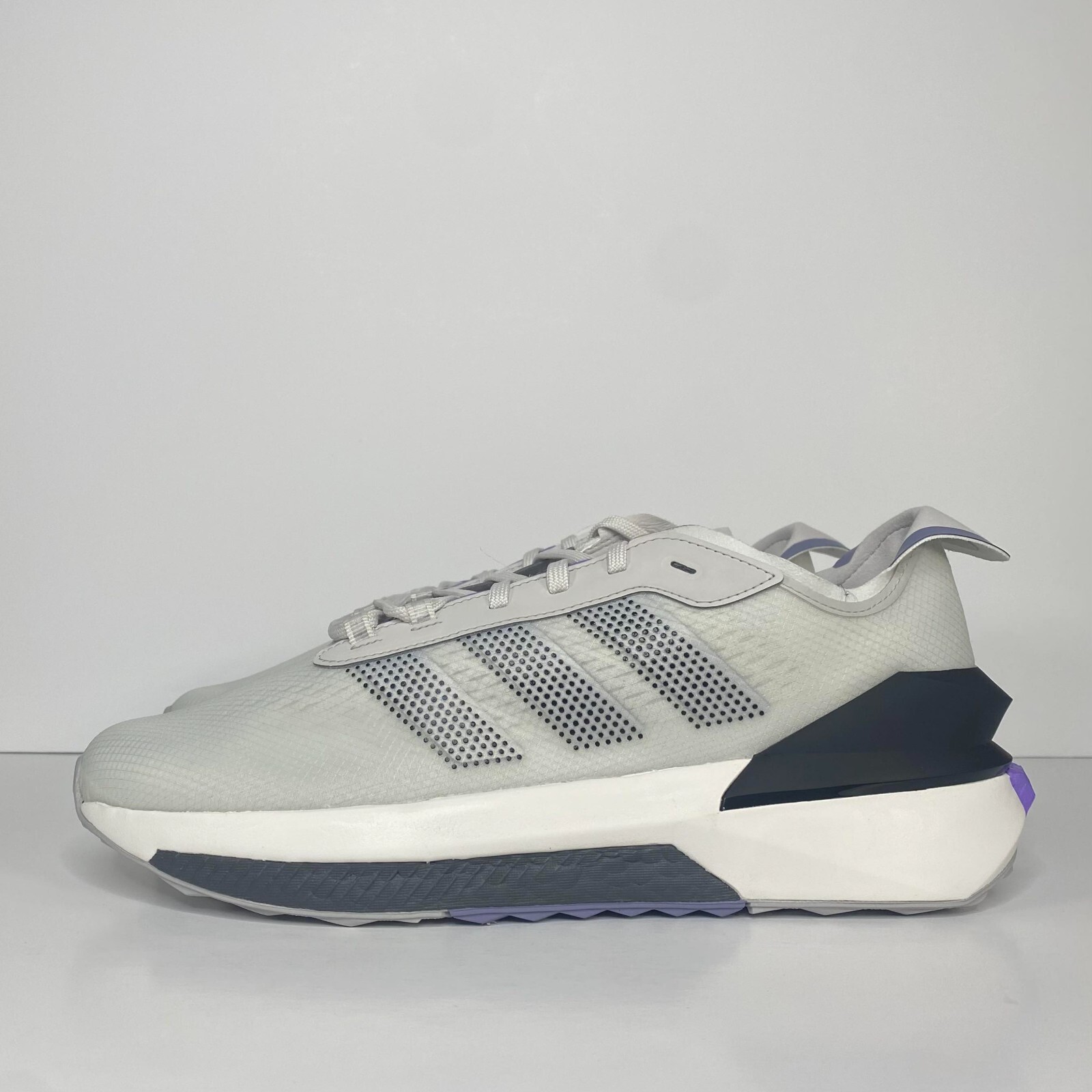 adidas Avryn Trainer Sneakers (ID9422) White/Grey/Lilac Purple Accent NEW