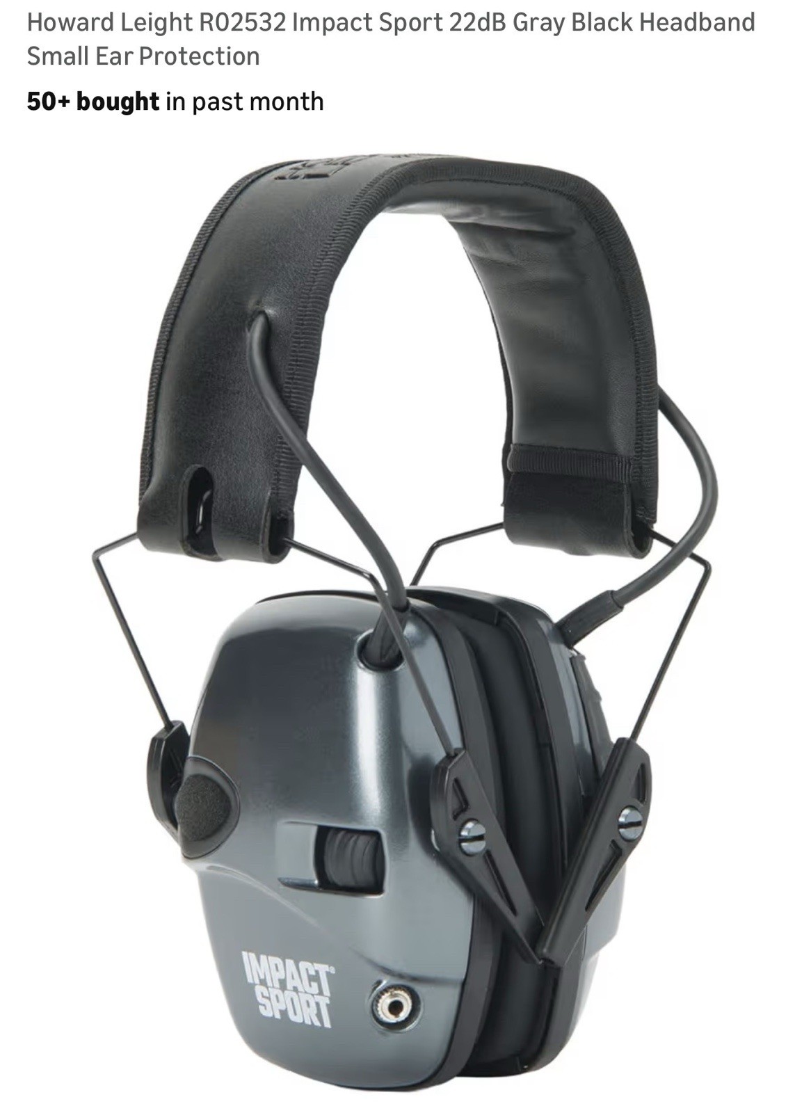 New Howard Leight Impact Electronic Earmuffs 22dB Fits youth and adult small