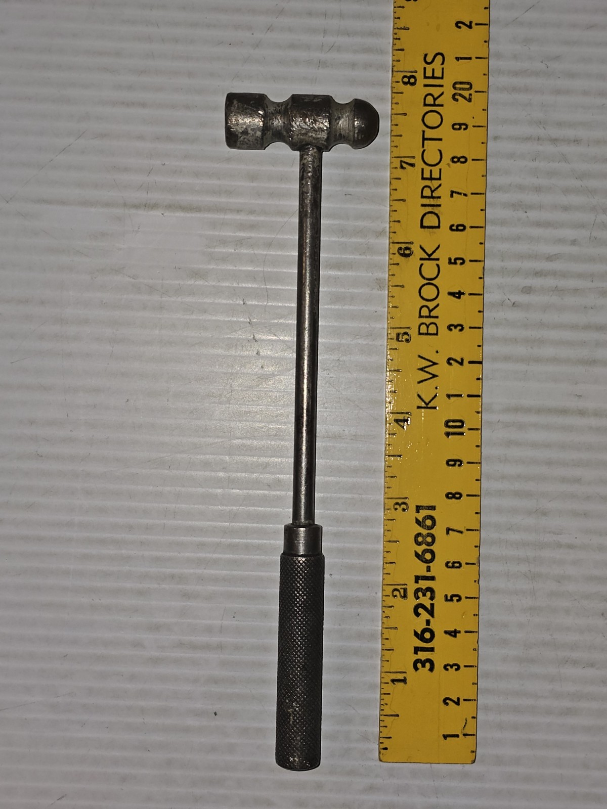 Vintage Ball Peen Precision Mallet Hammer-All Metal-Jewlery/Machinist. Row Z.