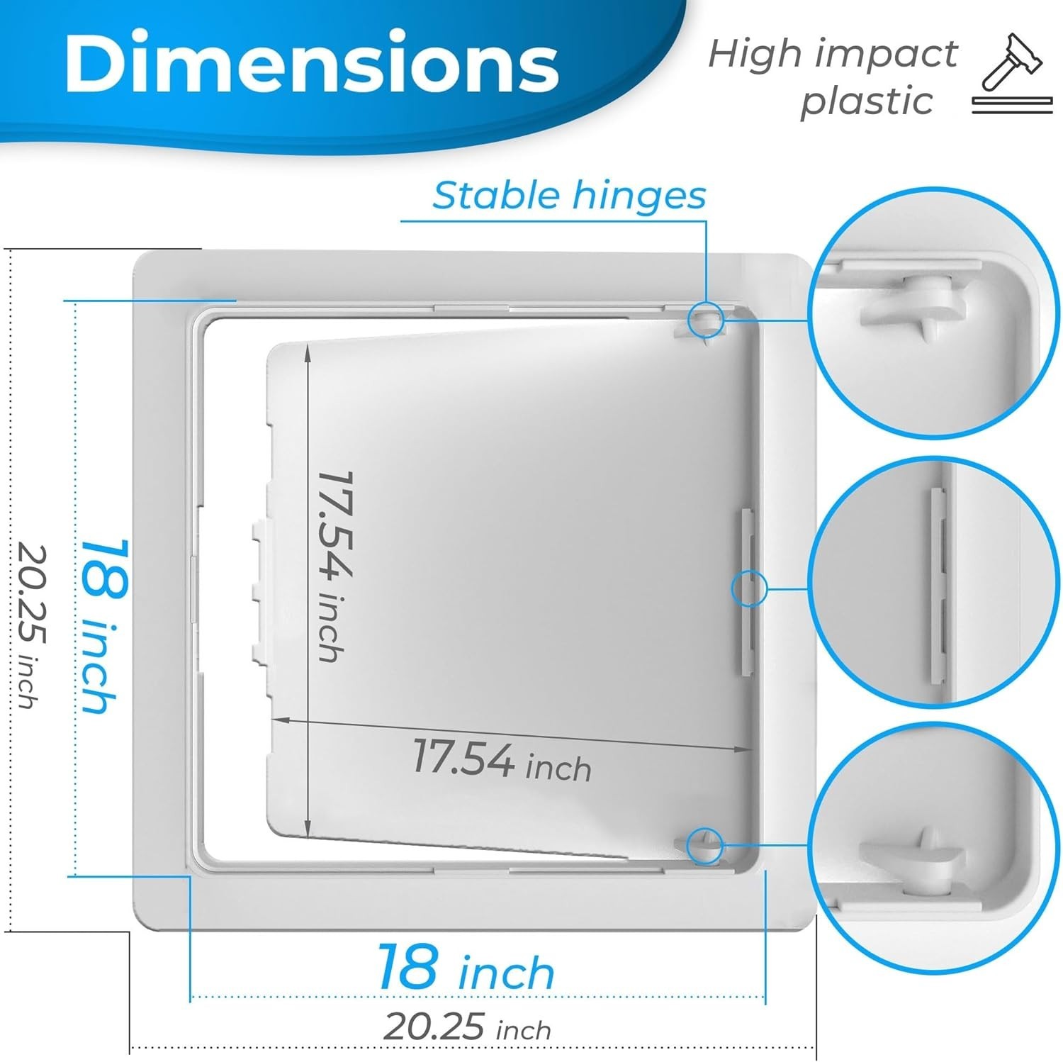 Easy Repairs 18x18 Access Panel - Wall Hole Cover
