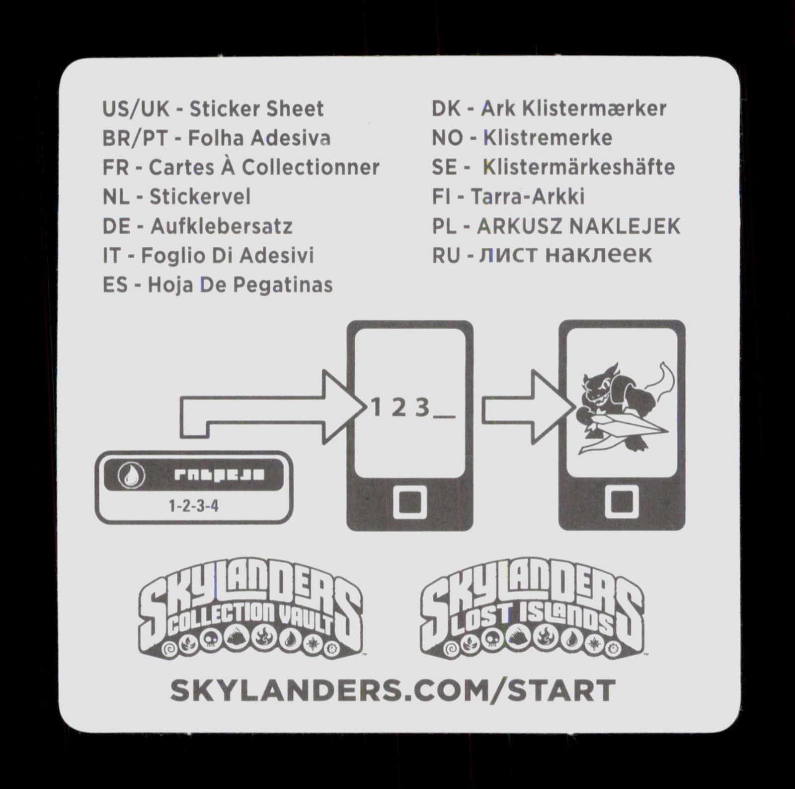 Terrabite Skylanders Trap Team 2014 Activision Sticker