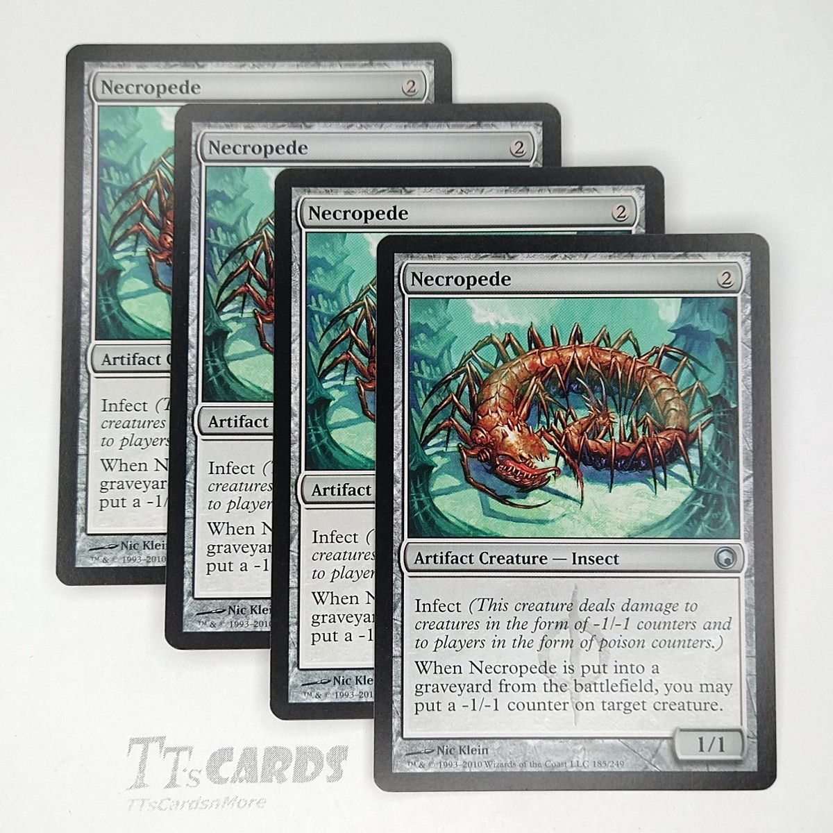 Necropede 185/249 x4 Playset 4x MTG Magic the Gathering Scars of Mirrodin SOM