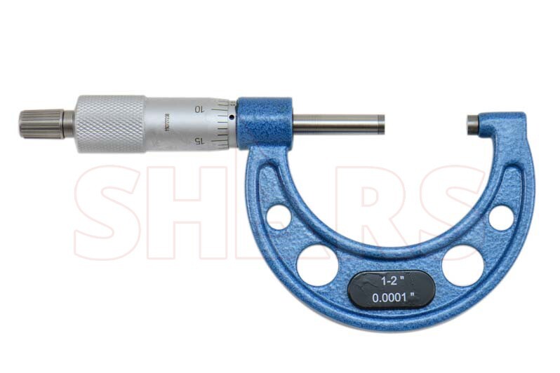 SHARS 0-100mm Solid Metal Frame Micrometer Set NEW L}