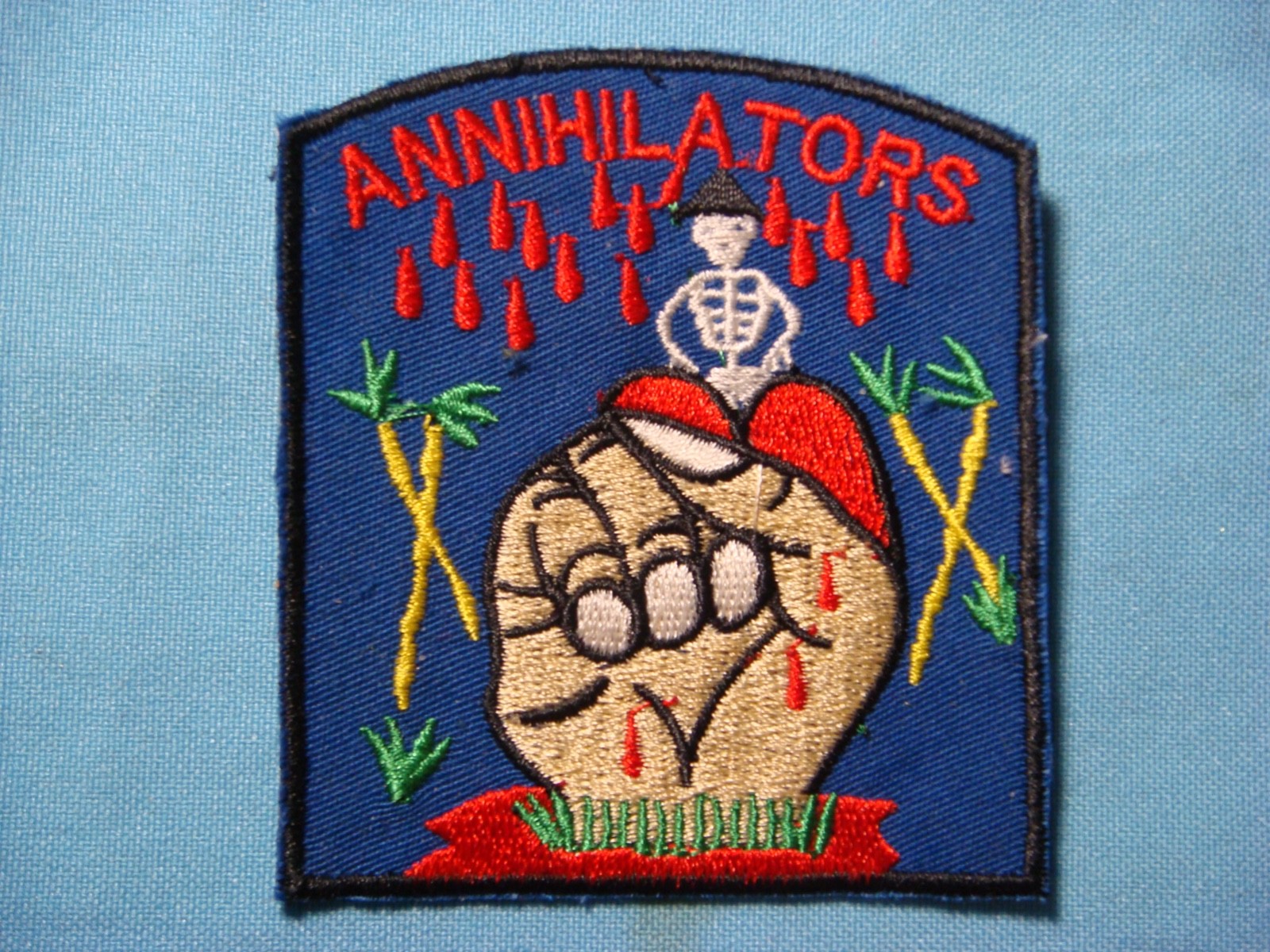 VIETNAM WAR PATCH, US ALPHA CO. 3rd BN 21st INFANTRY REGIMENT  "ANNIHILATORS"