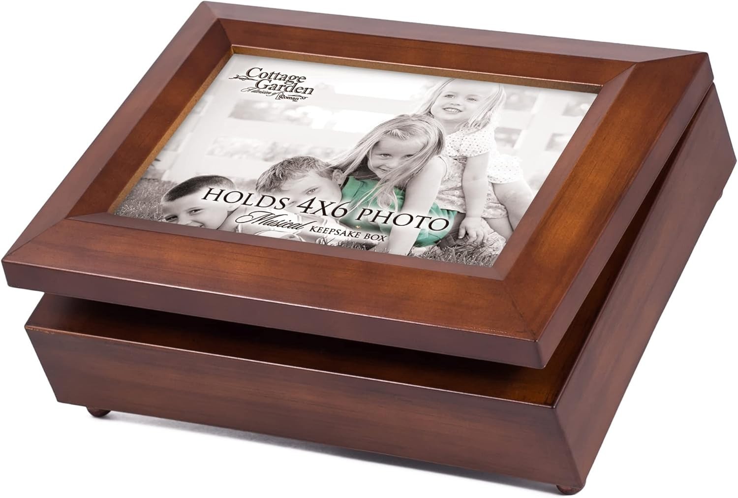 4 x 6 Photo Frame Woodgrain Music Box Plays You are My Sunshine