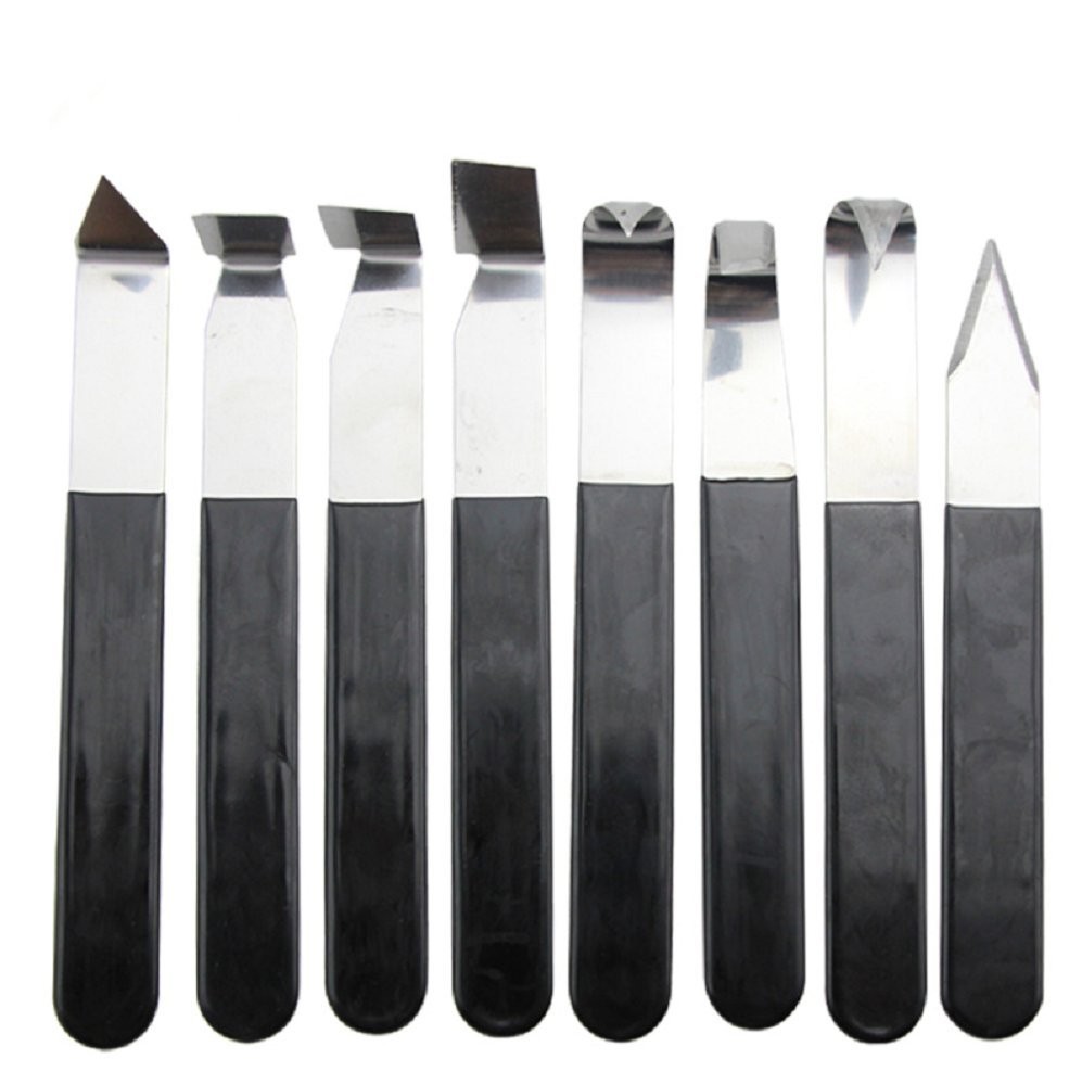 8 Pack Metal Clay Carving Knife,Pottery Tools,Clay Hand Tools,Craft Trim...