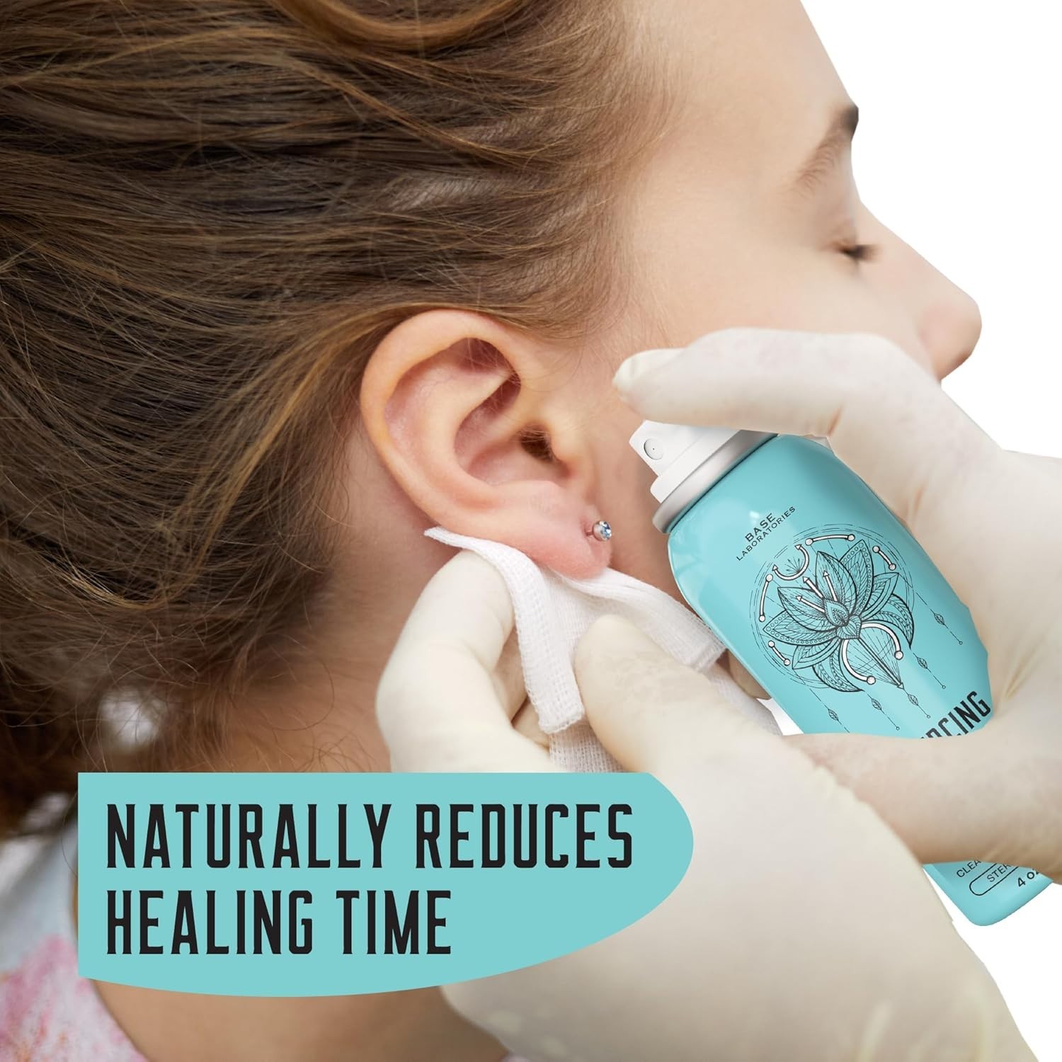 Piercing Aftercare Kit: Keloid & Piercing Bump Solution Oil15ml + Piercing Af...